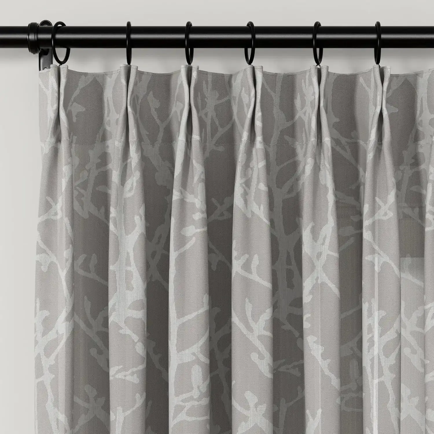 Freya Linen Semi Sheer Jacquard Curtains Pleated - Image 12