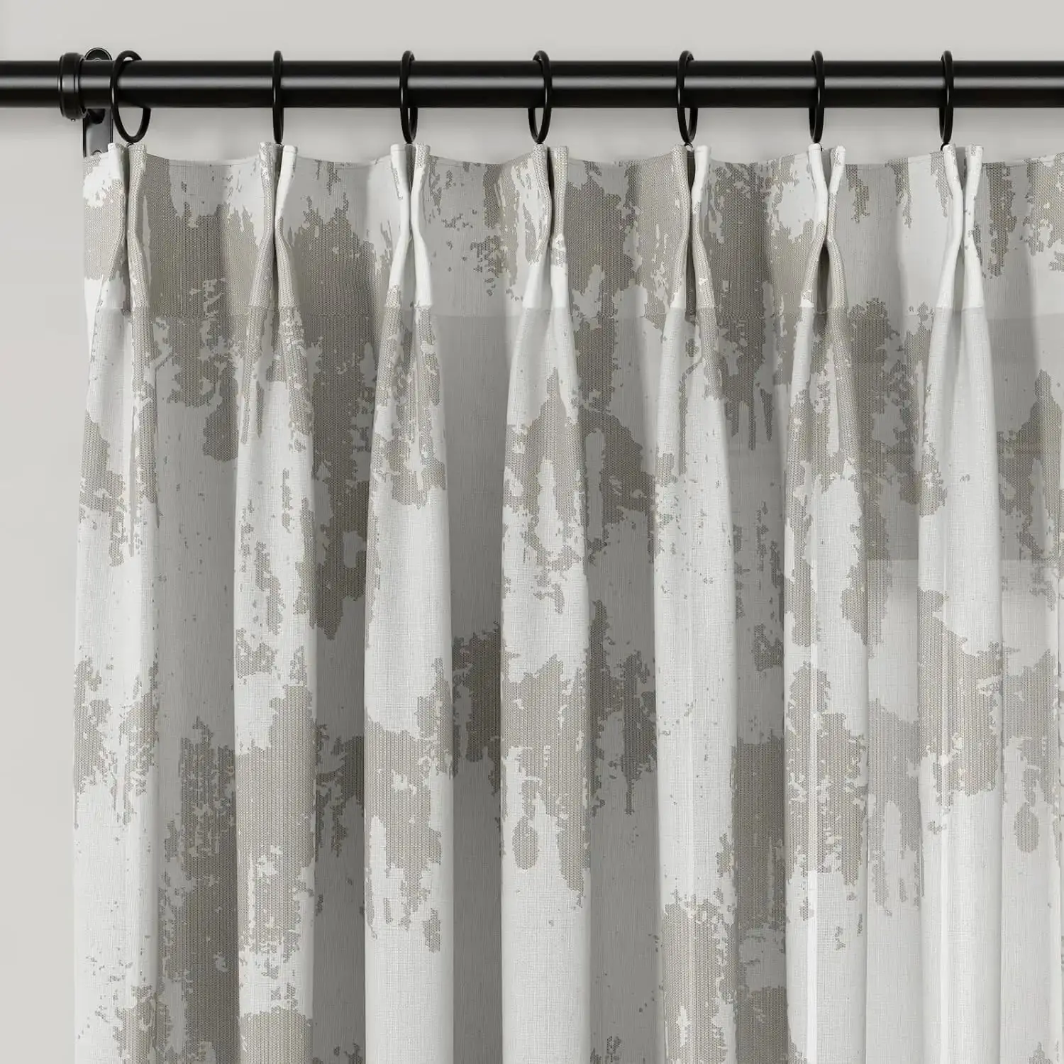 Freya Linen Semi Sheer Jacquard Curtains Pleated - Image 23