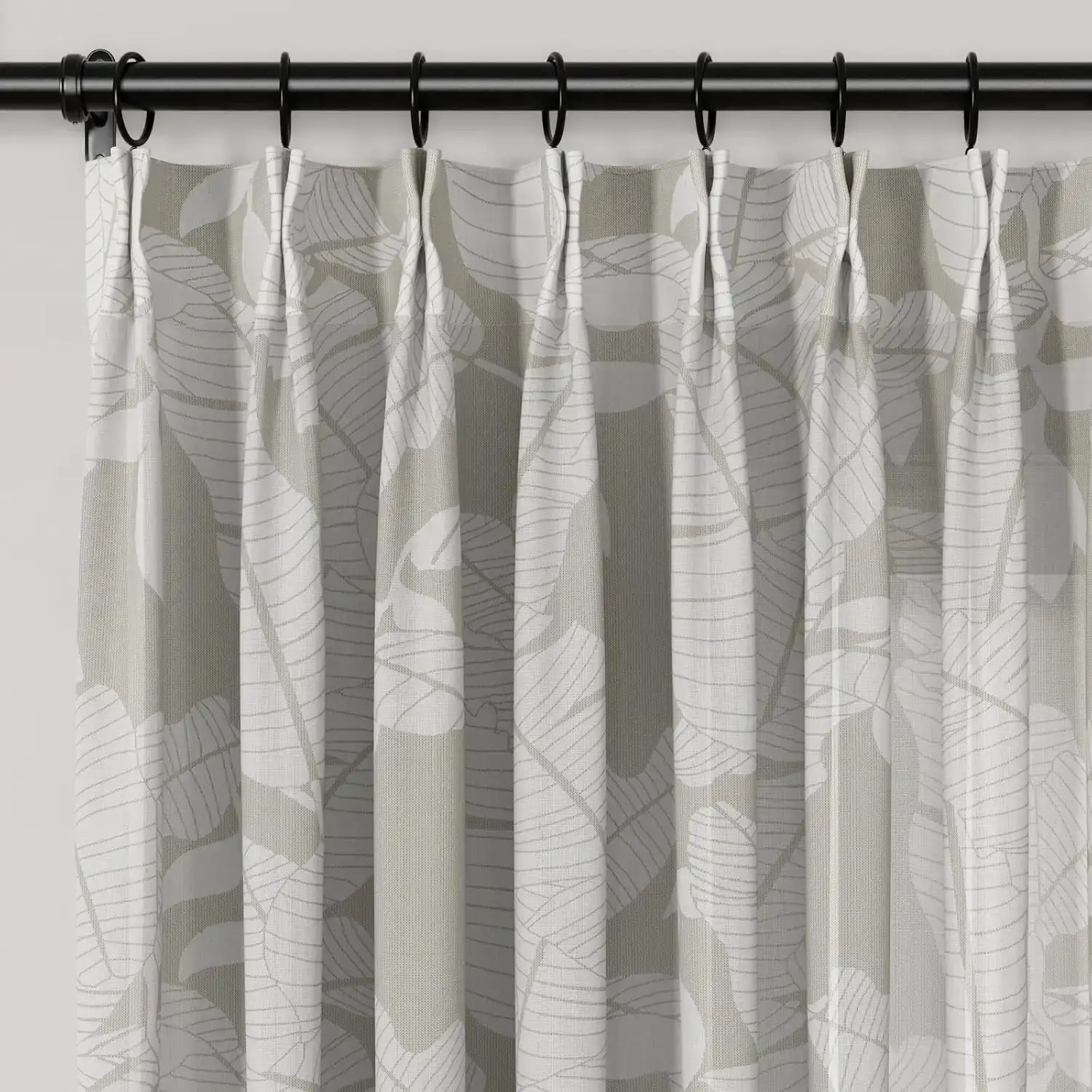 Freya Linen Semi Sheer Jacquard Curtains Pleated - Image 31