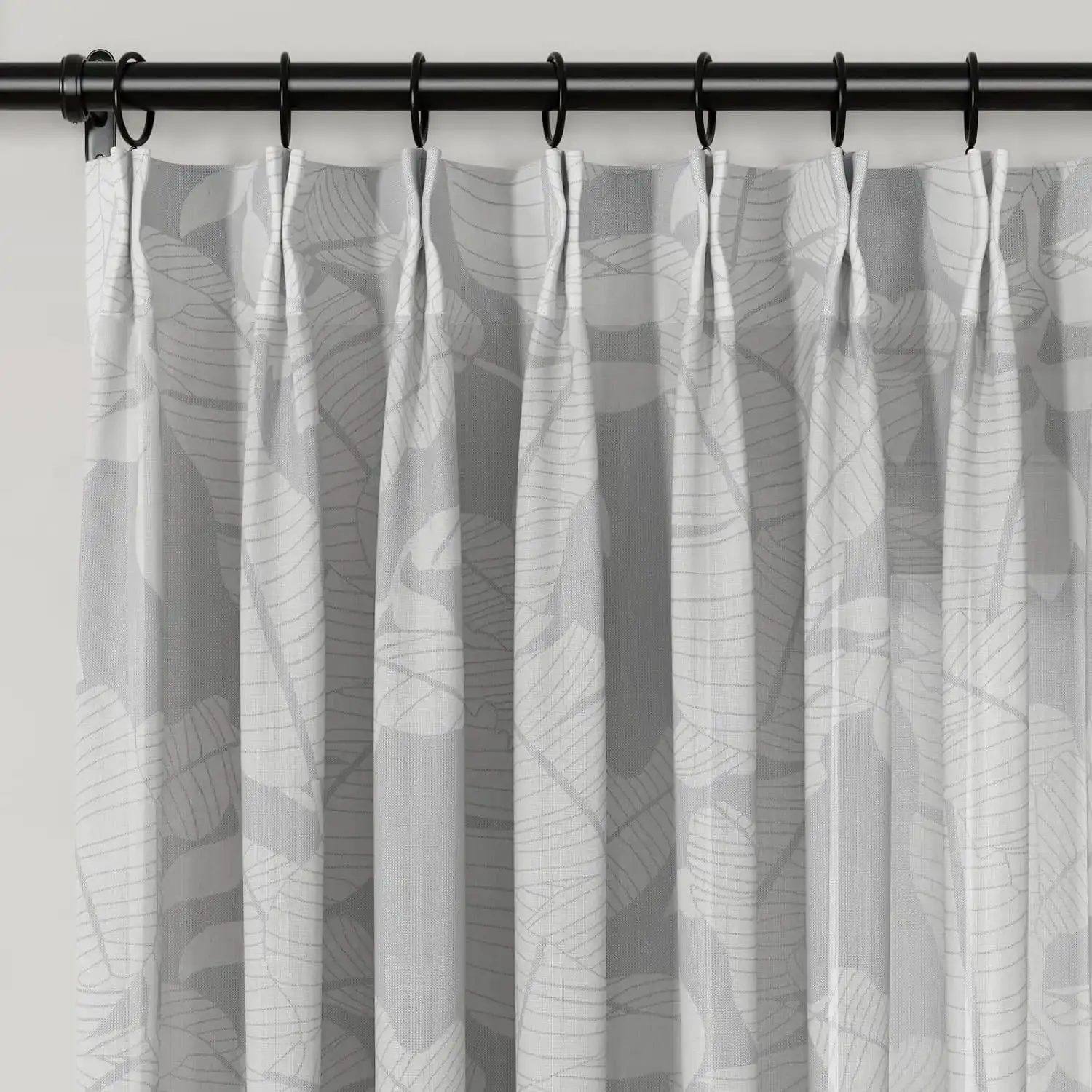 Freya Linen Semi Sheer Jacquard Curtains Pleated - Image 33