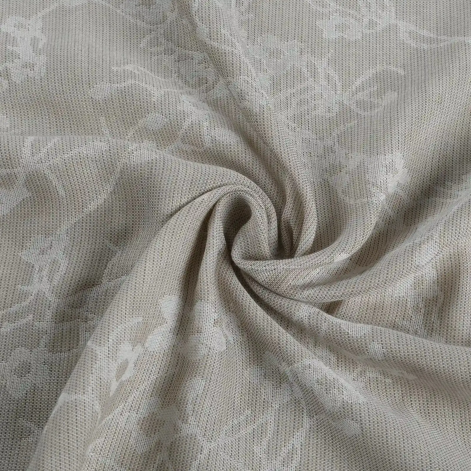 Freya Linen Semi Sheer Jacquard Curtains Pleated - Image 54