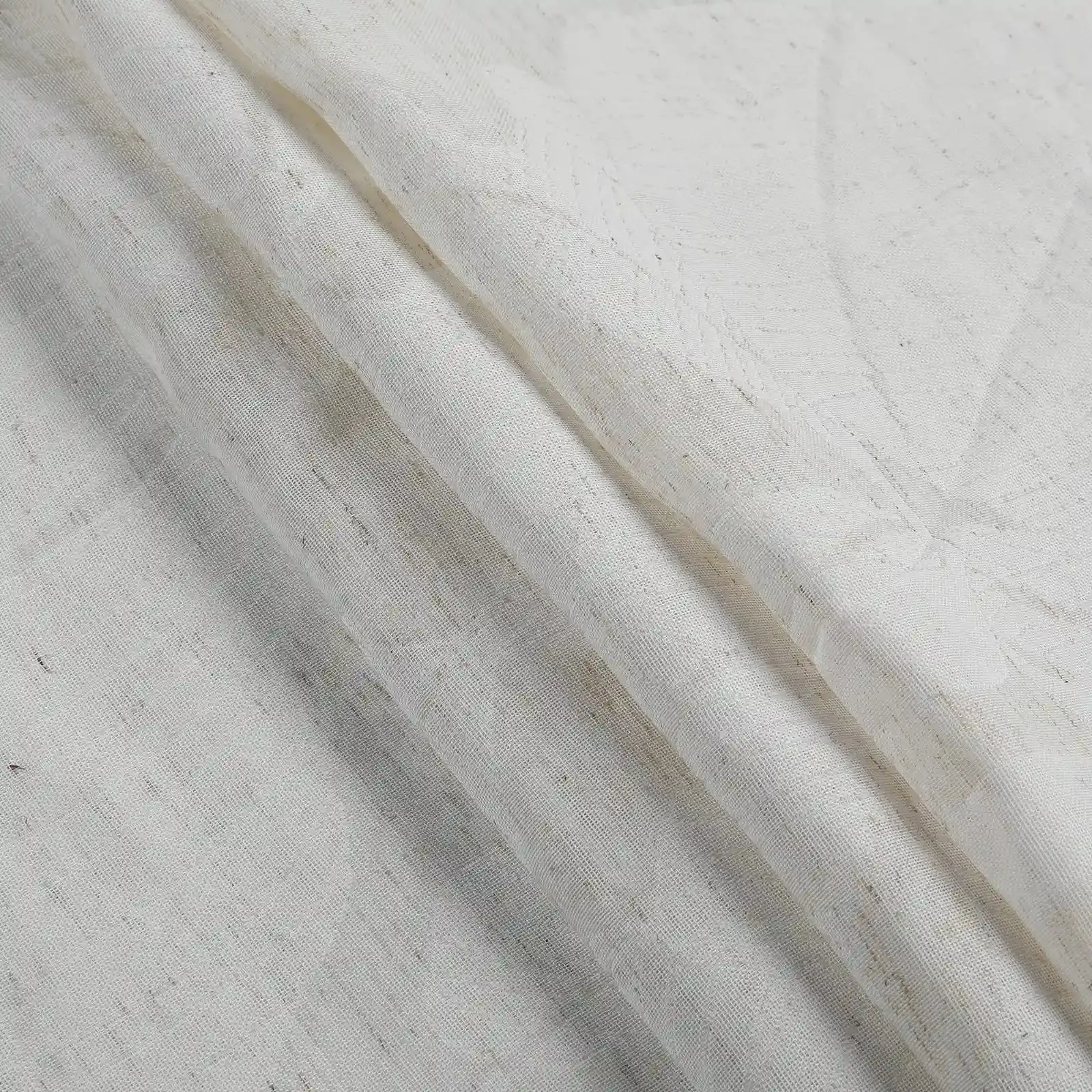 Freya Linen Semi Sheer Jacquard Curtains Pleated - Image 67