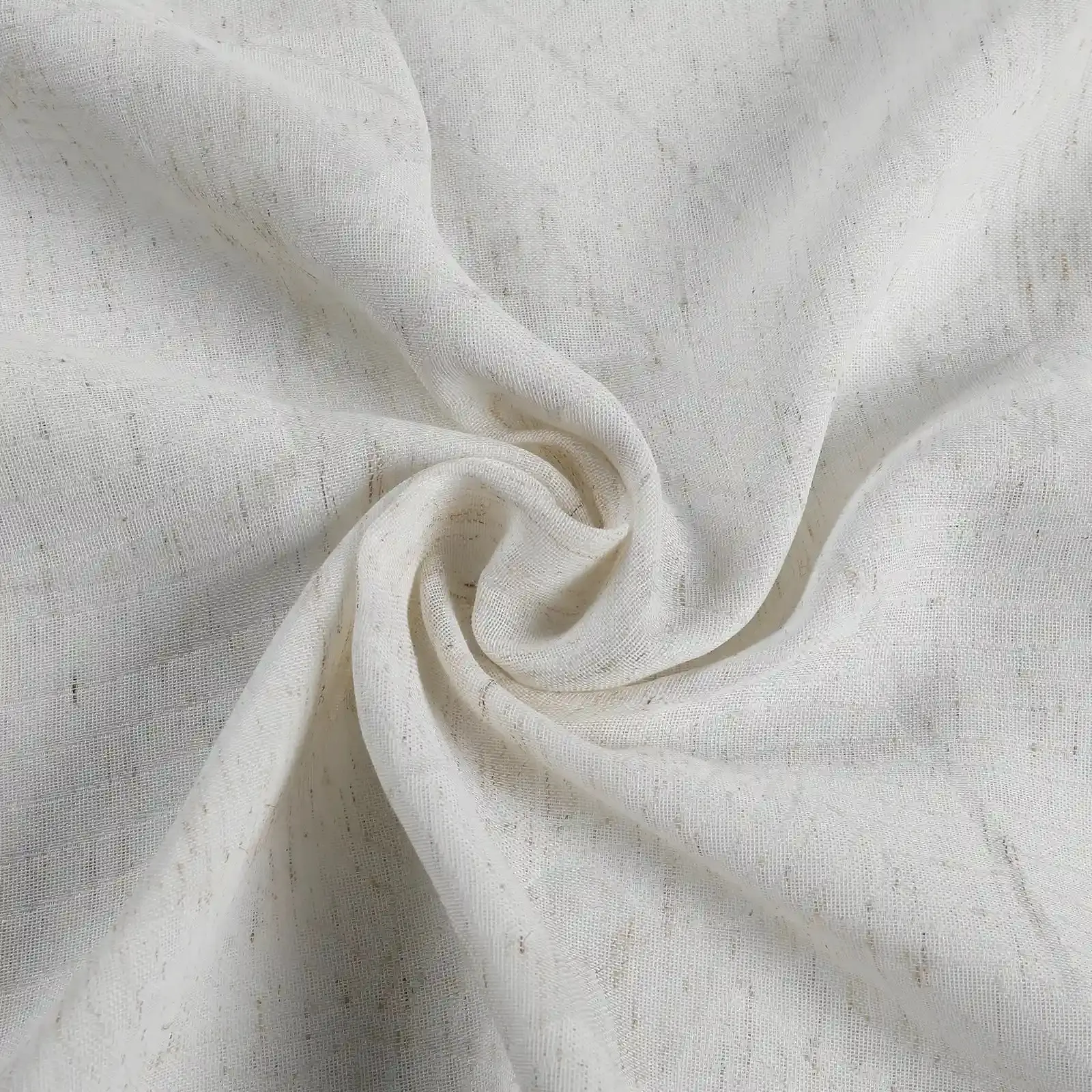 Freya Linen Semi Sheer Jacquard Curtains Pleated - Image 68