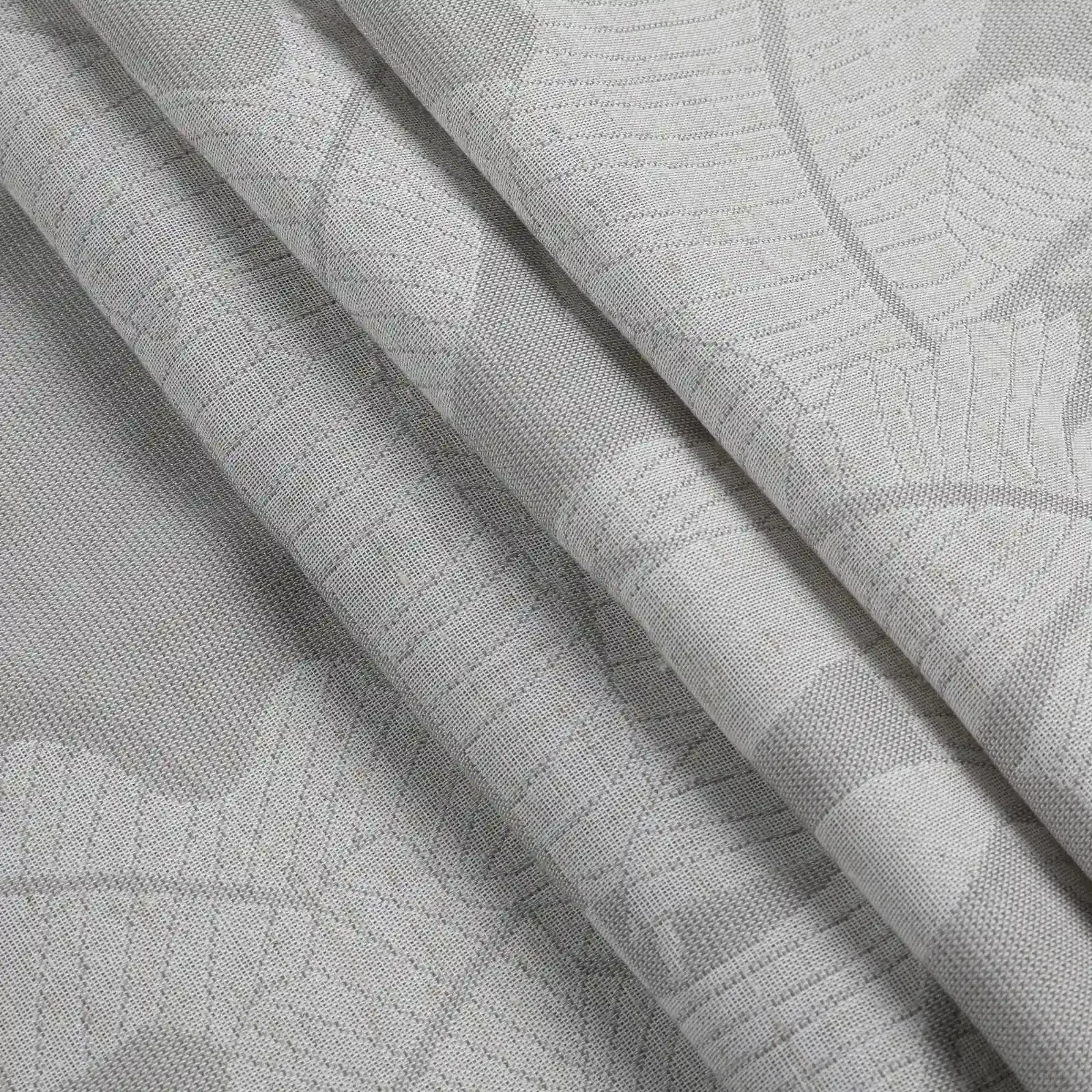 Freya Linen Semi Sheer Jacquard Curtains Pleated - Image 71