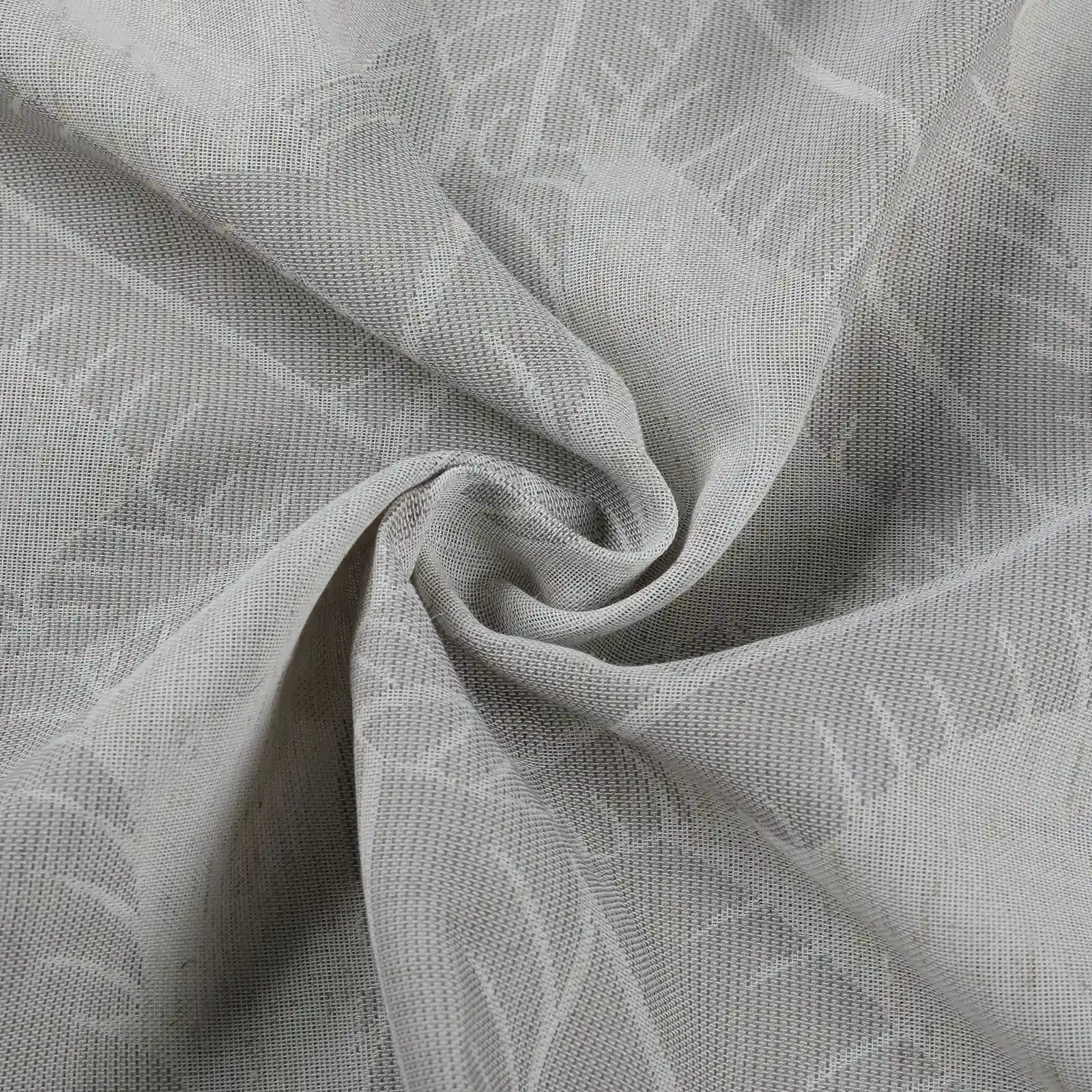 Freya Linen Semi Sheer Jacquard Curtains Pleated - Image 82