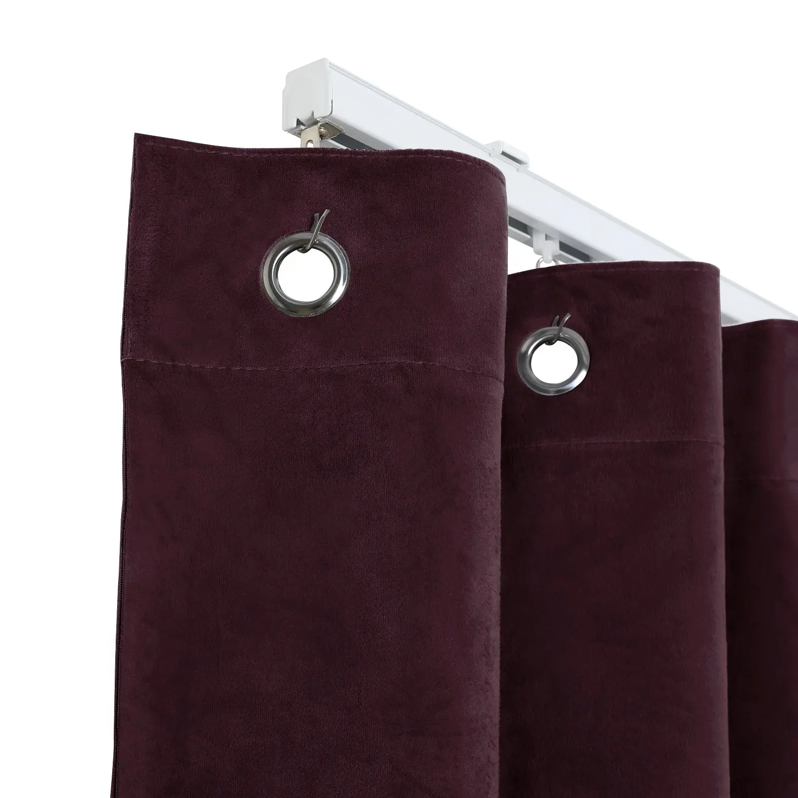 Gene 100% Blackout Soundproof Curtain Grommet with Track Kit - Image 14