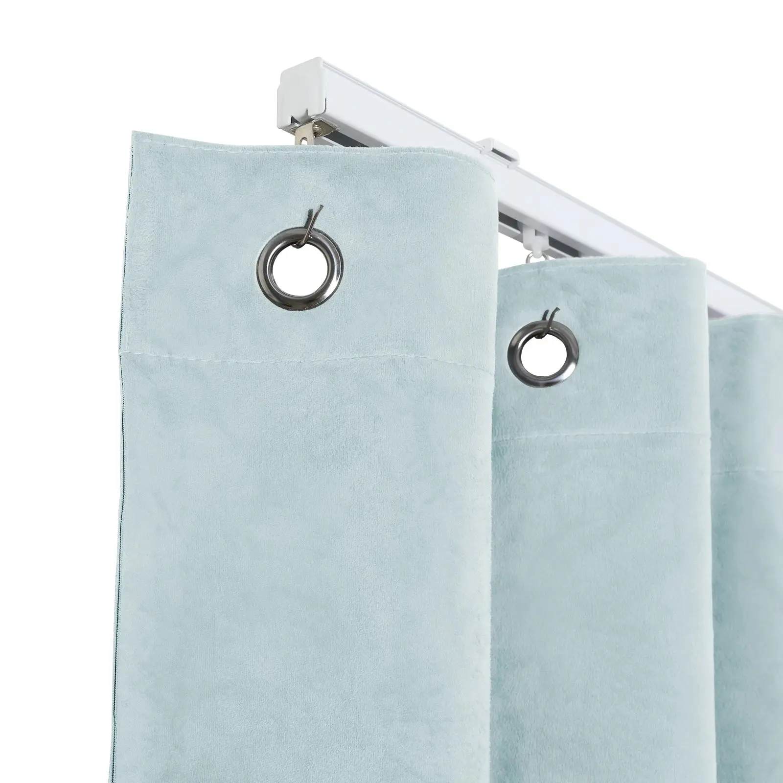Gene 100% Blackout Soundproof Curtain Grommet with Track Kit - Image 16