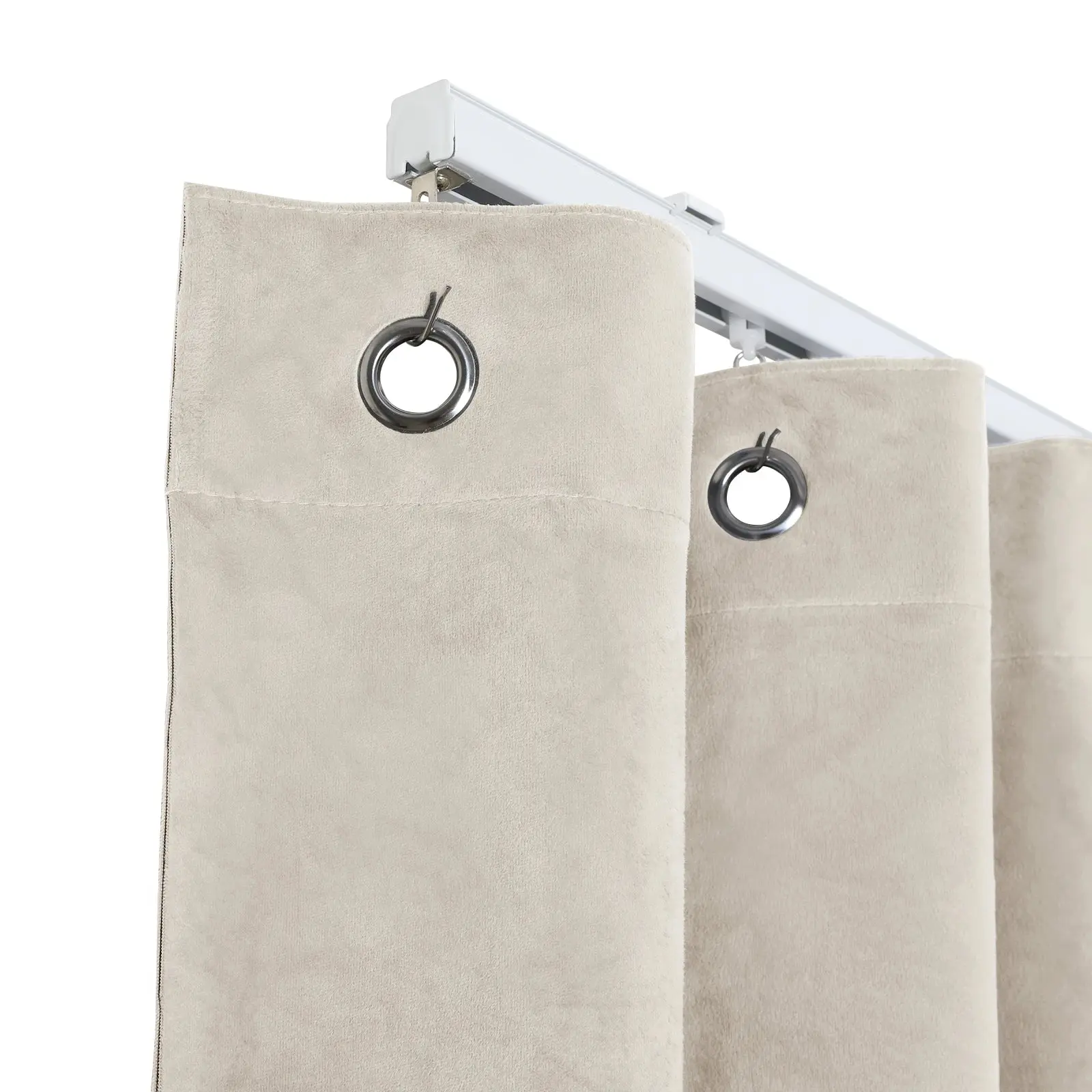 Gene 100% Blackout Soundproof Curtain Grommet with Track Kit - Image 8