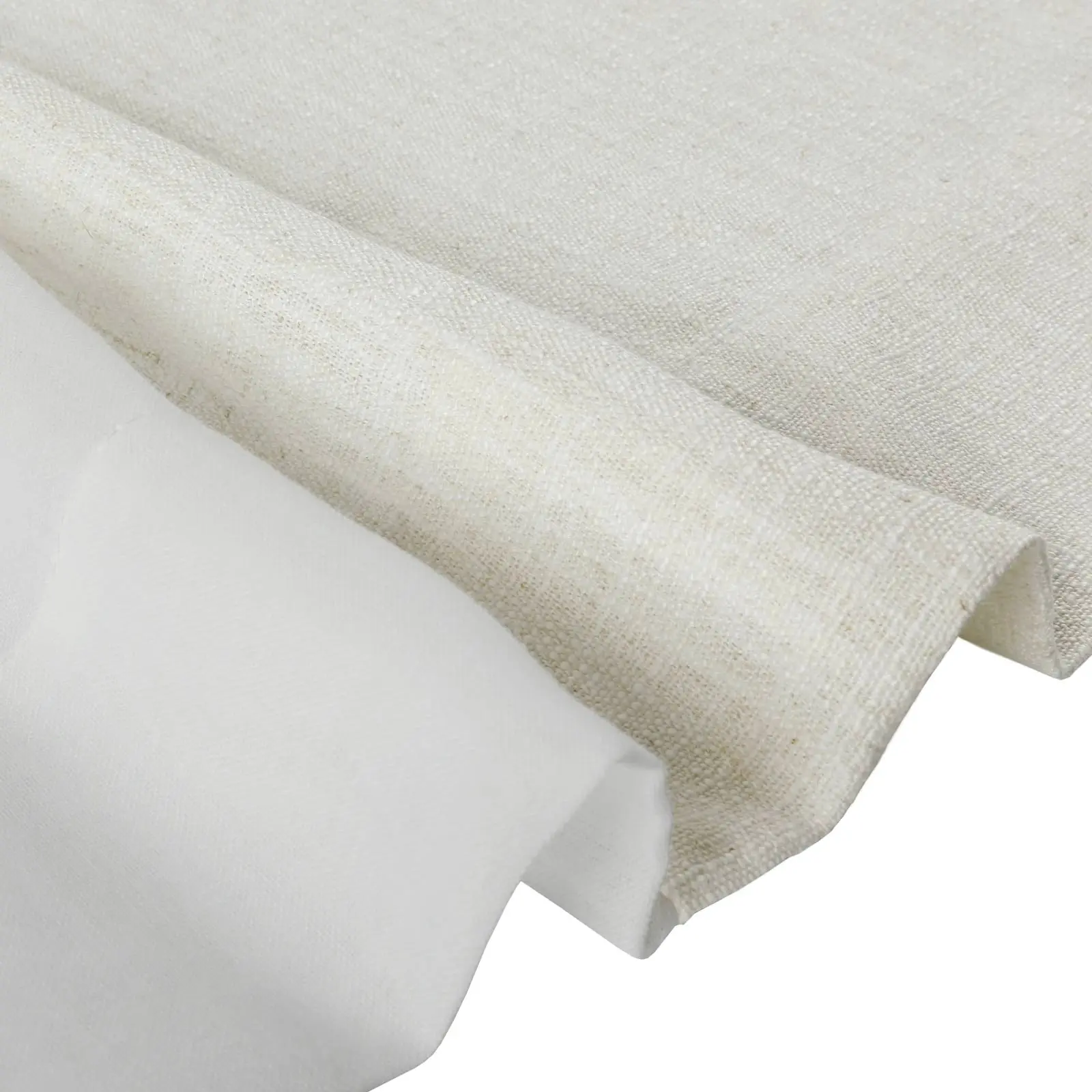 Cady Linen–Sheer Patchwork Drapery Pleated (Sold per Pair) - Image 9