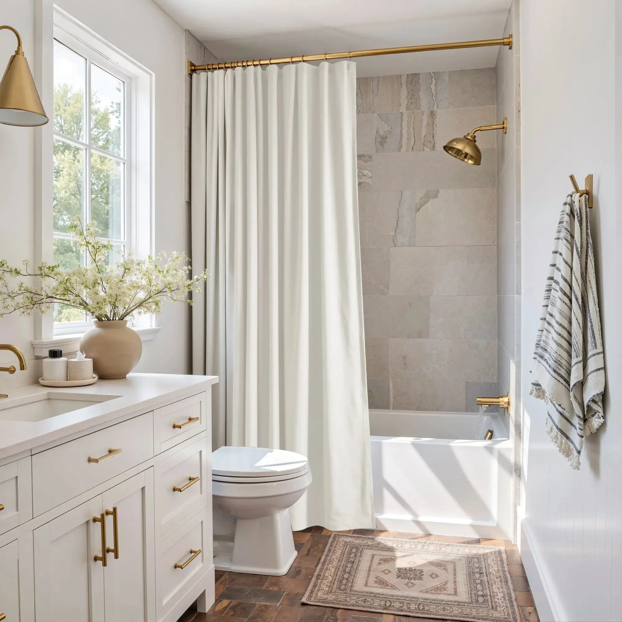 Heck Solid Waterproof Shower Curtain - Image 3