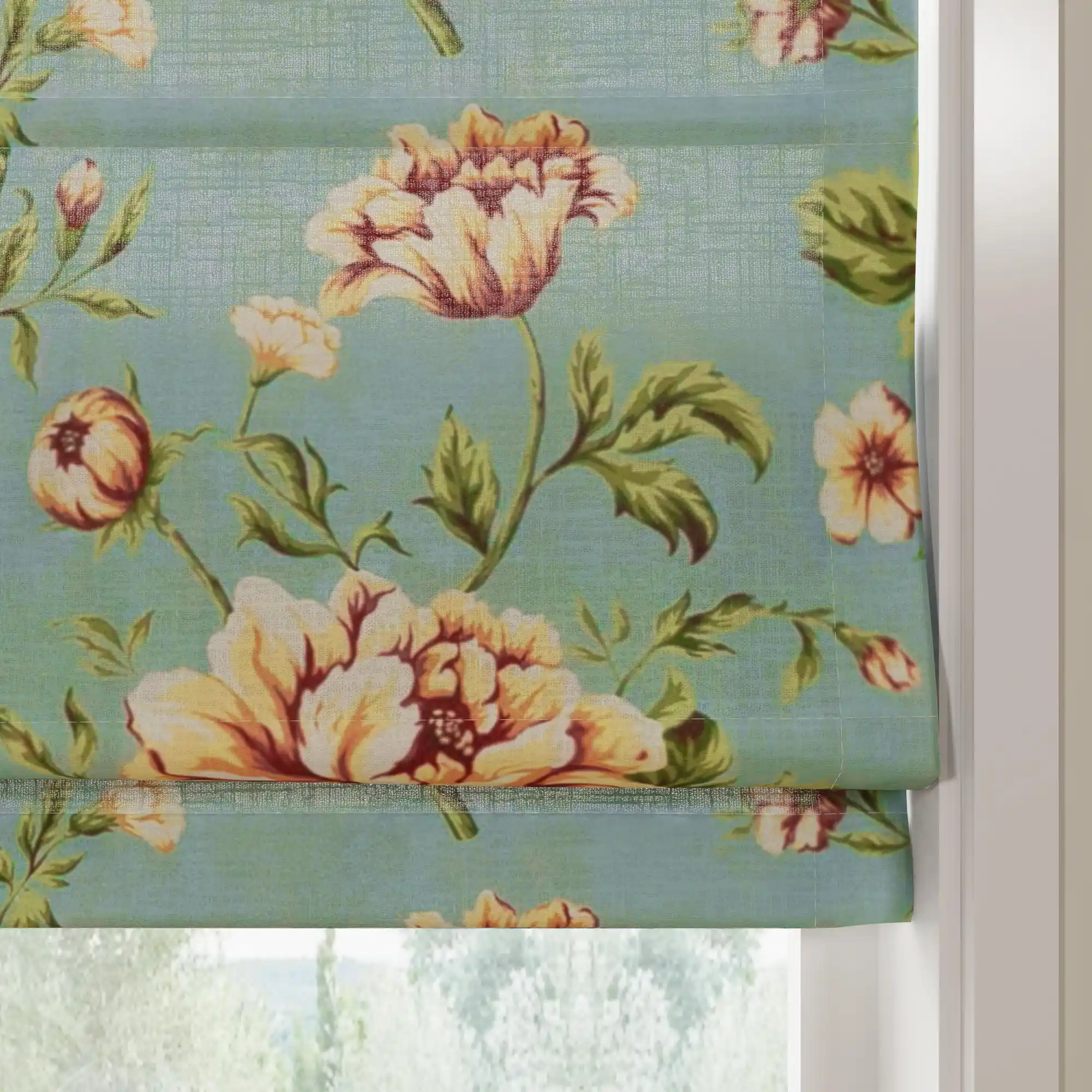 Holly Botanical Boho Roman Shade Cordless - Image 10