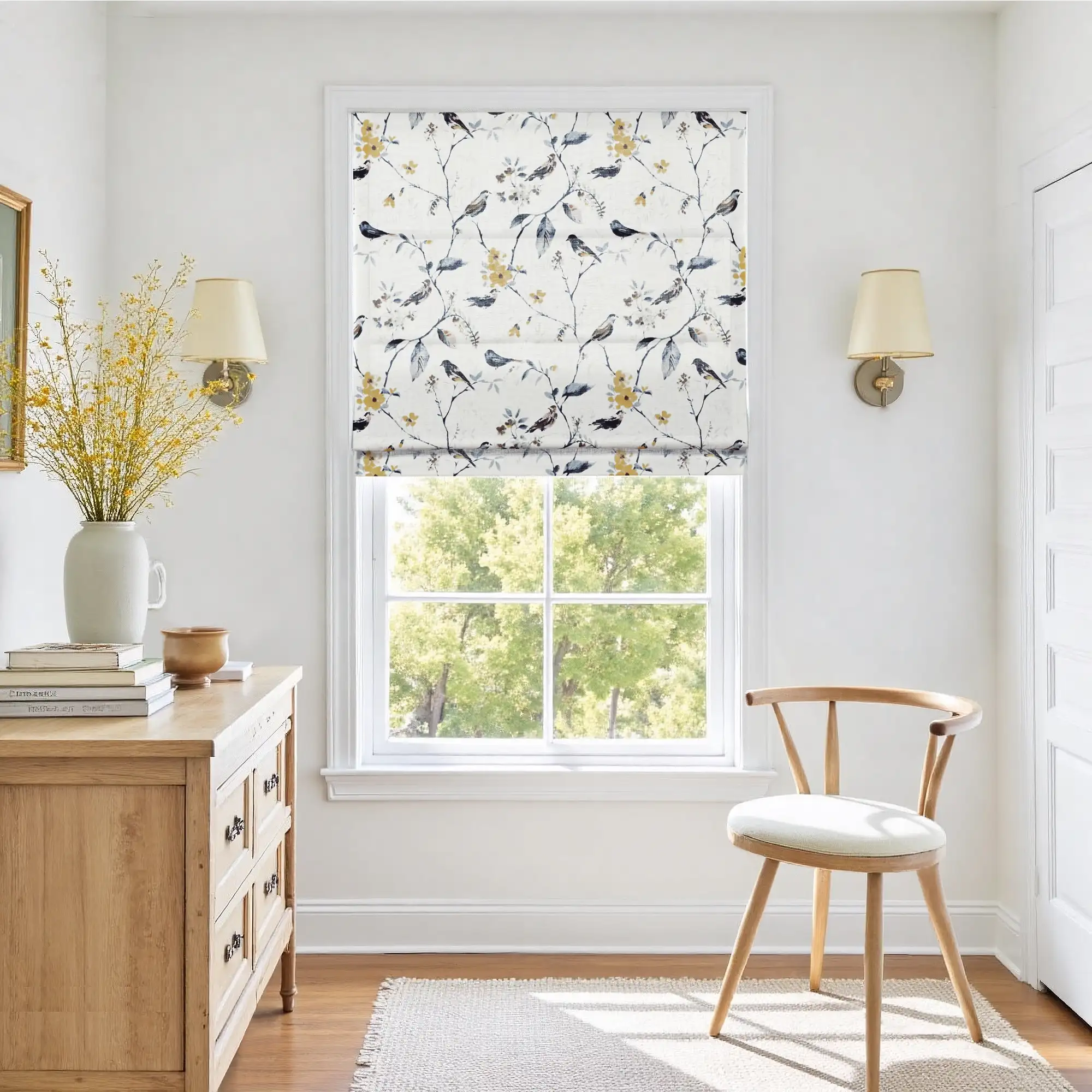 Holly Botanical Boho Roman Shade Cordless - Image 20