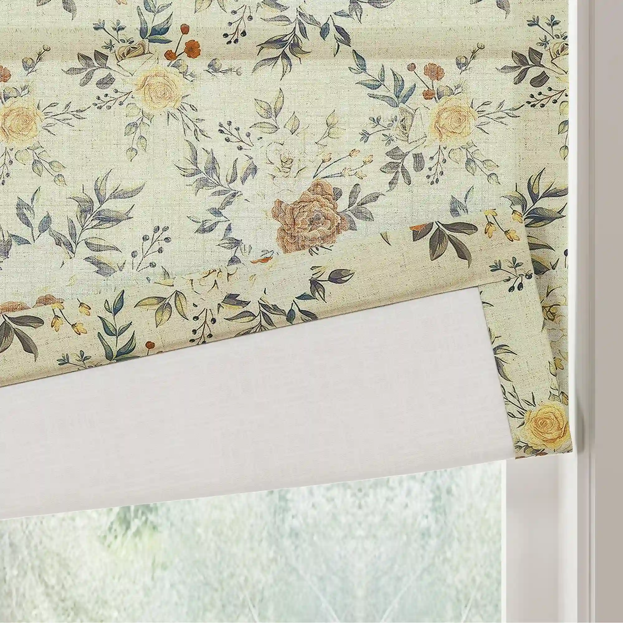 Holly Botanical Boho Roman Shade Cordless - Image 41