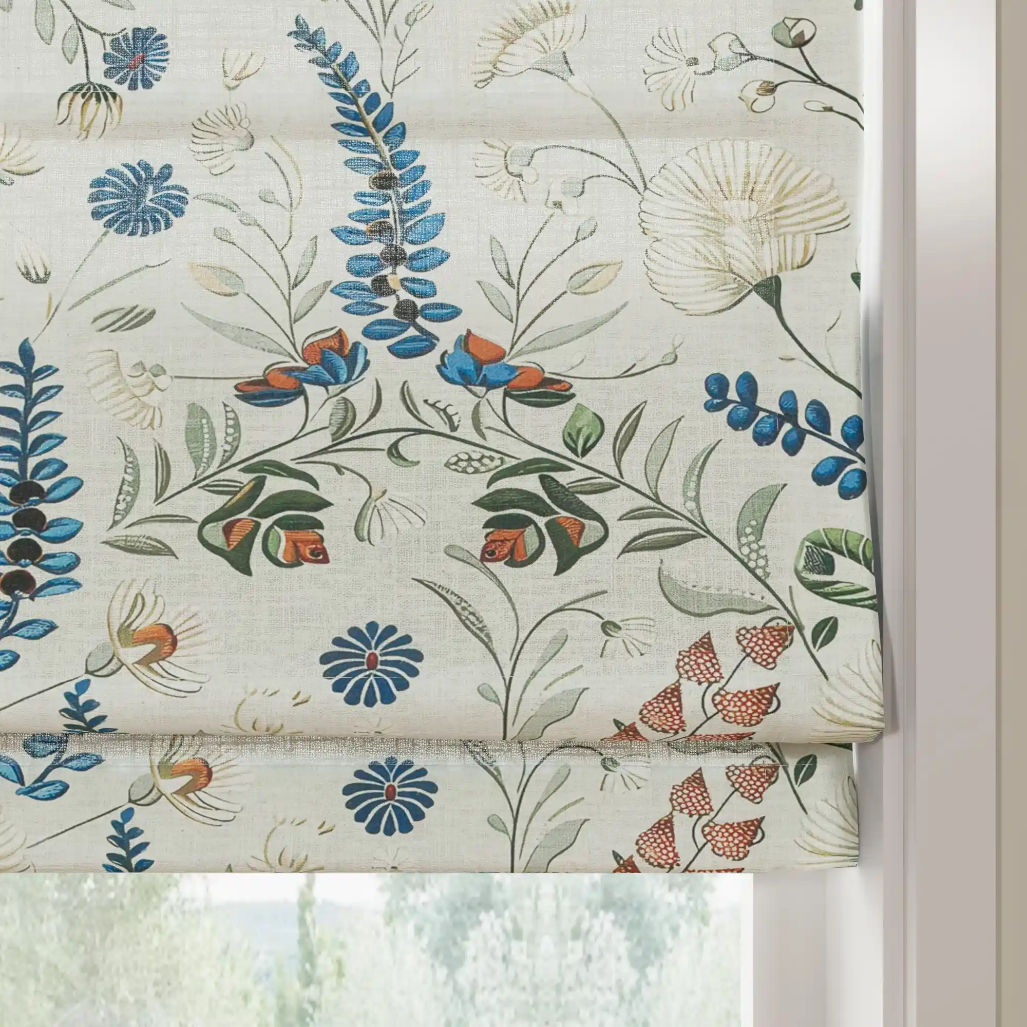 Holly Botanical Boho Roman Shade Cordless - Image 46