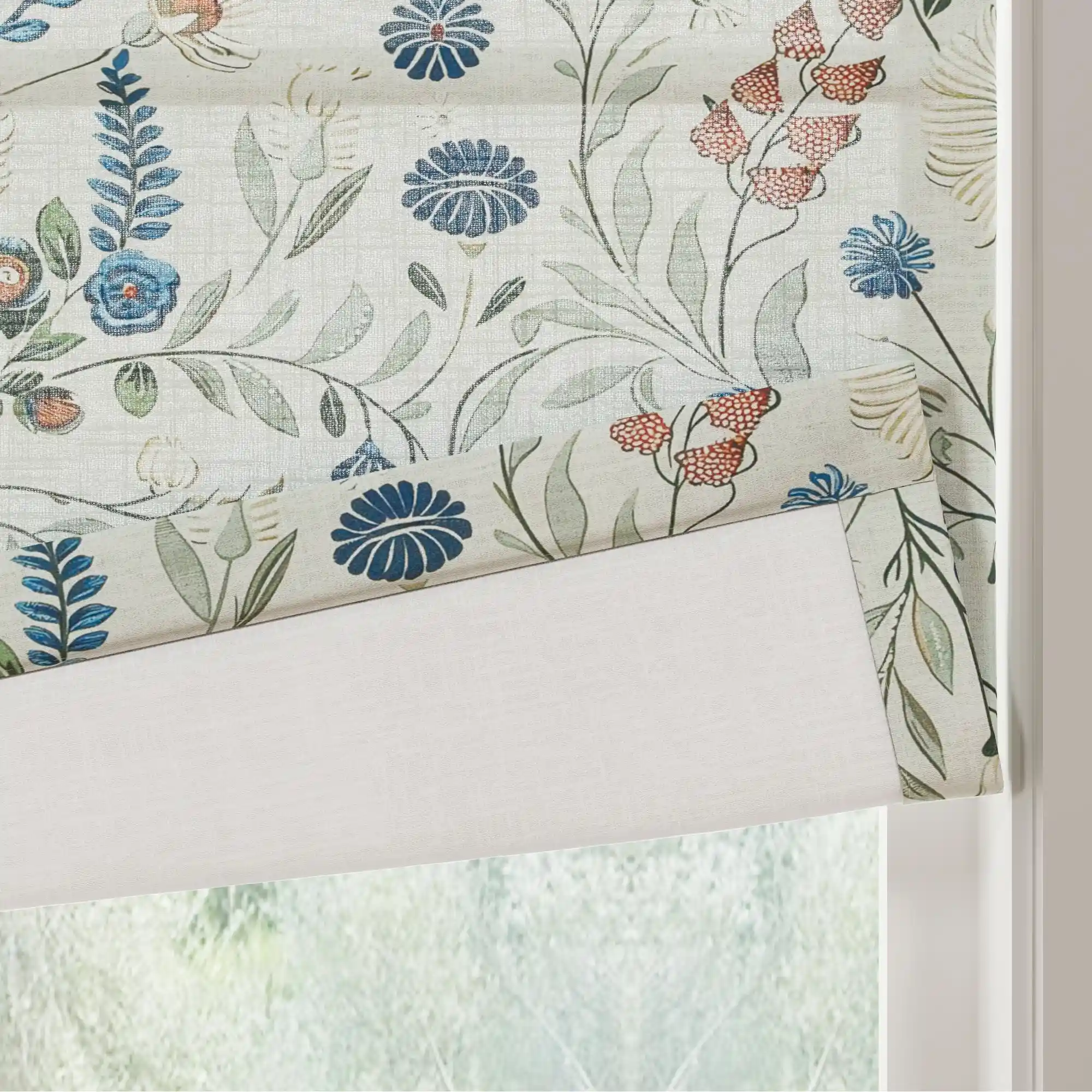 Holly Botanical Boho Roman Shade Cordless - Image 47