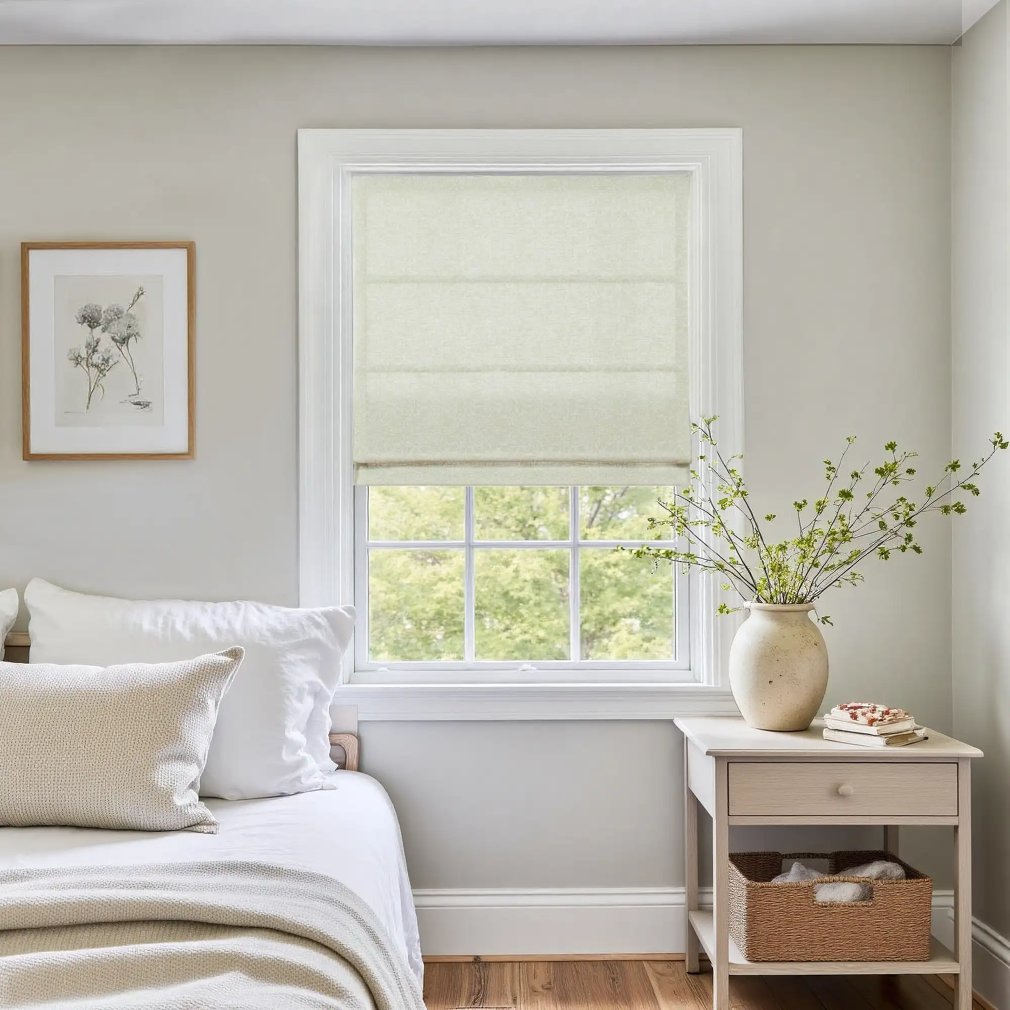 Holly Botanical Boho Roman Shade Cordless - Image 49