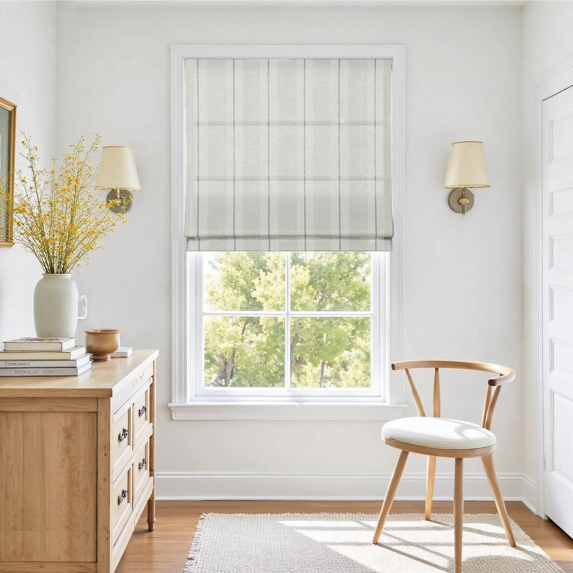Holly Botanical Boho Roman Shade Cordless - Image 56