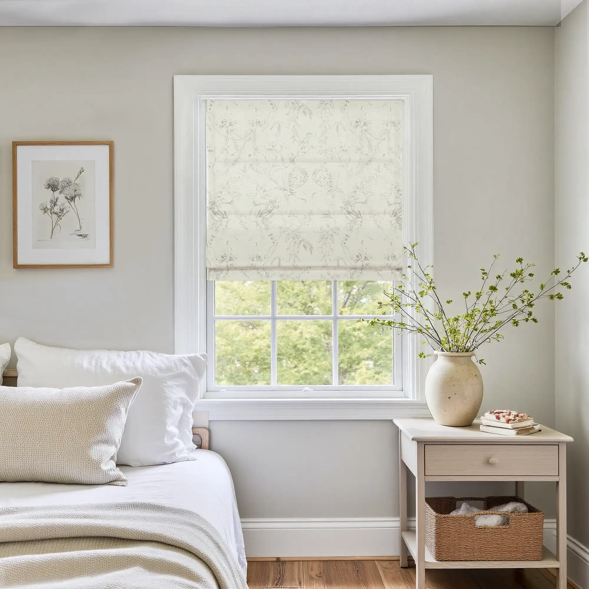 Holly Botanical Boho Roman Shade Cordless - Image 61