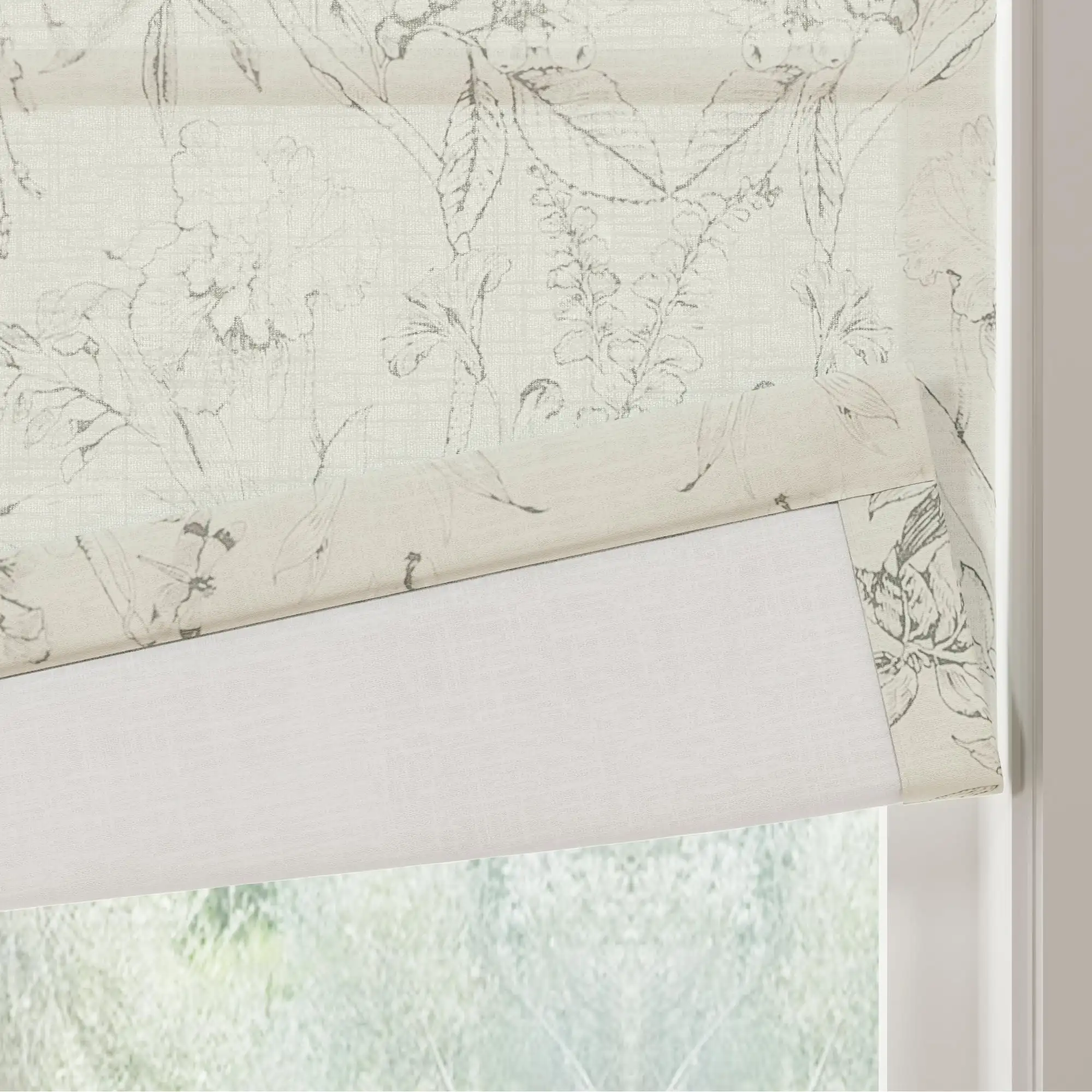 Holly Botanical Boho Roman Shade Cordless - Image 64