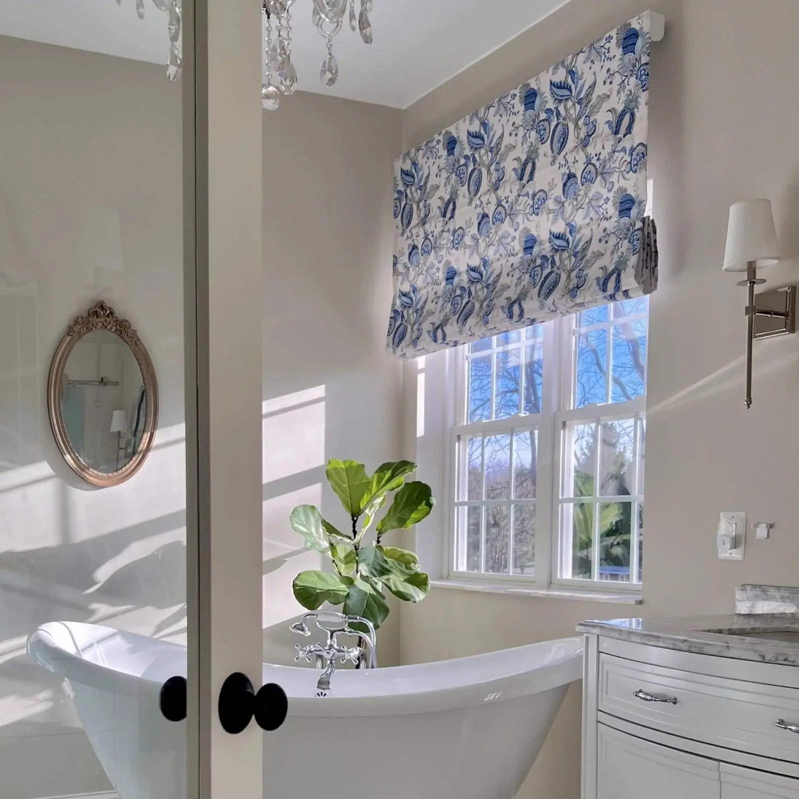 Holly Botanical Boho Roman Shade Cordless - Image 66