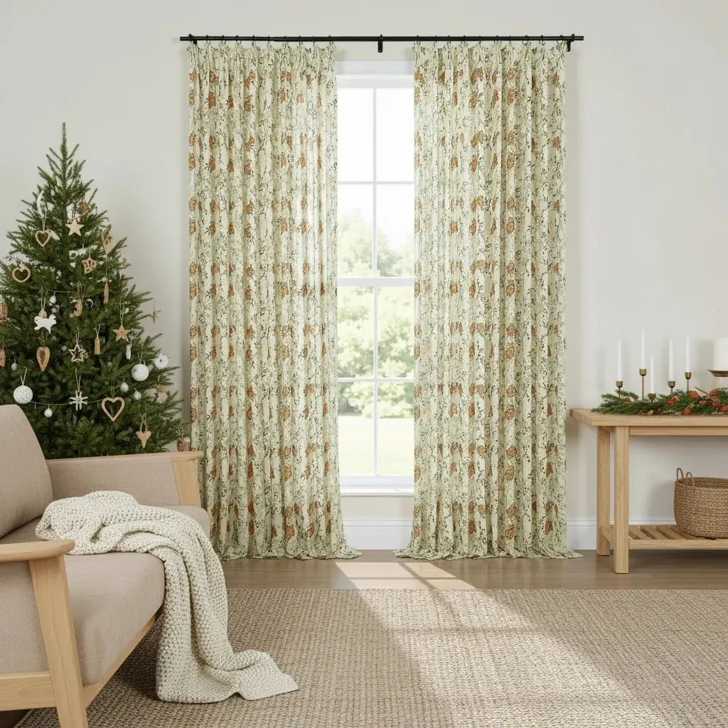 Holly Botanical Boho Drapery Pleated (52 inches Width Limit) - Image 69