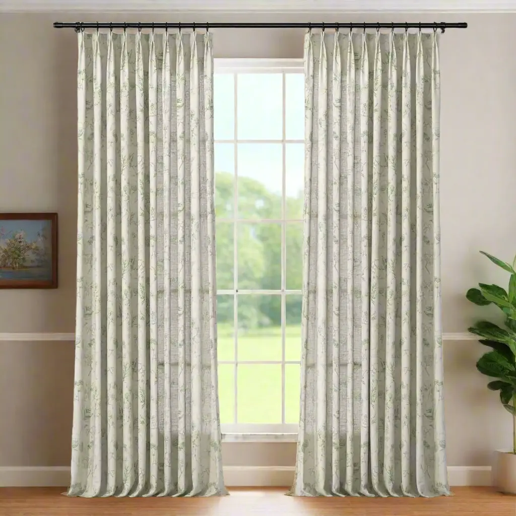 Holly Country Floral Drapery Pleated (102 inches Length Limit) - Image 33