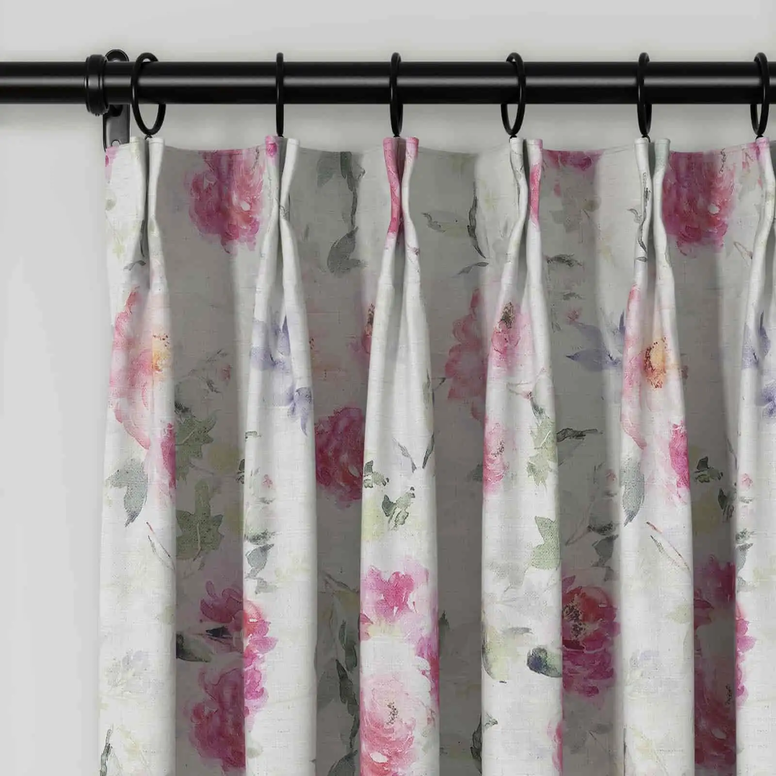 Holly Country Floral Drapery Pleated (102 inches Length Limit) - Image 45