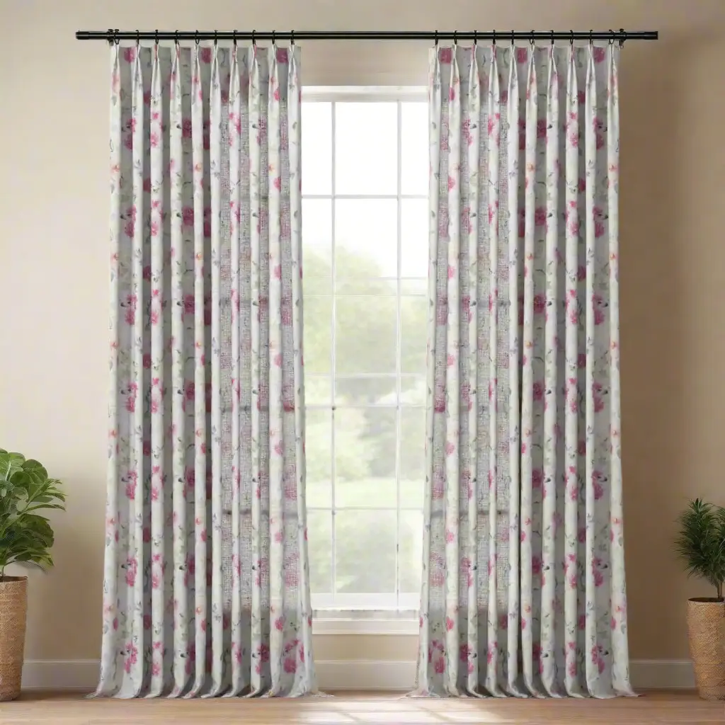 Holly Country Floral Drapery Pleated (102 inches Length Limit) - Image 46