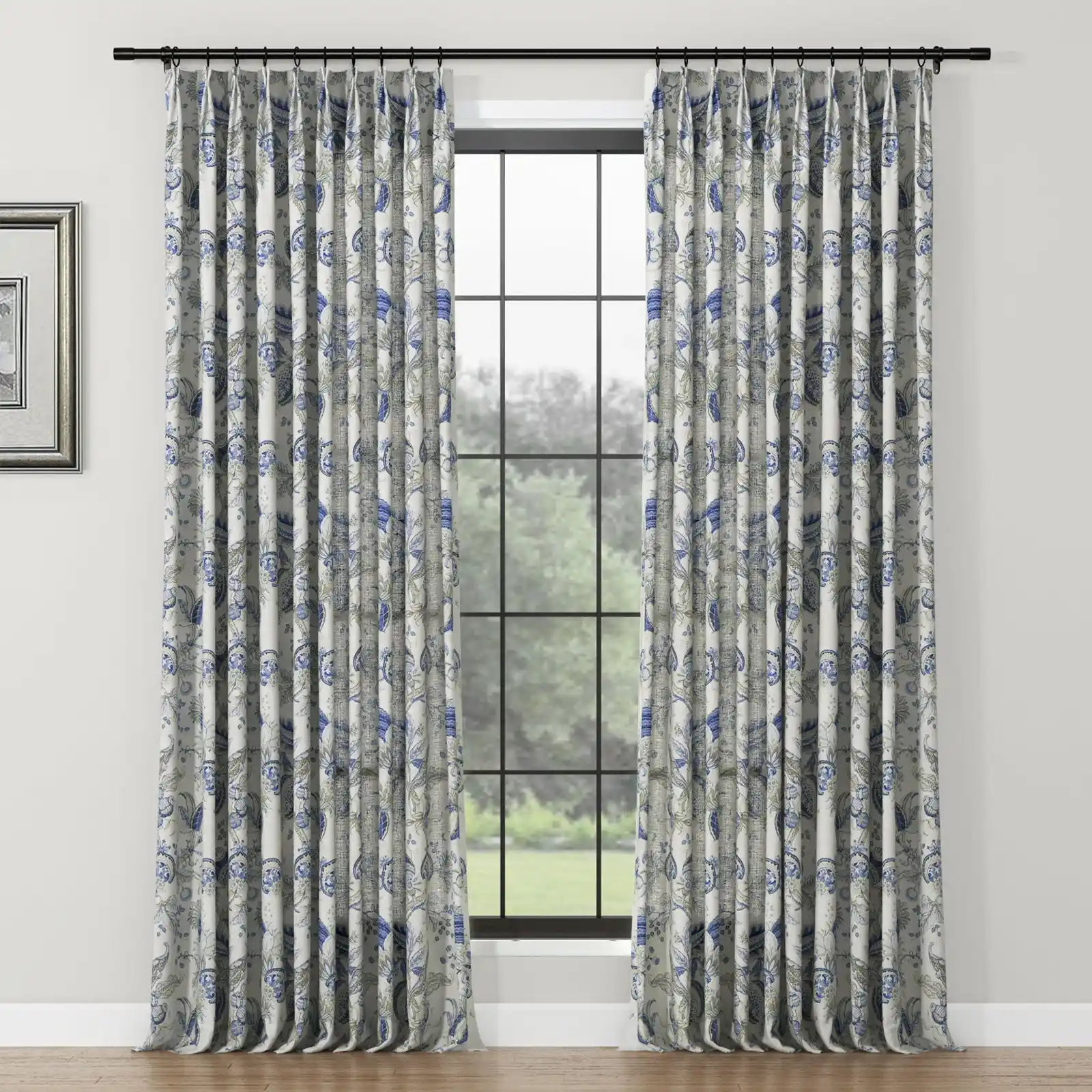 Holly Country Floral Drapery Pleated (102 inches Length Limit) - Image 52