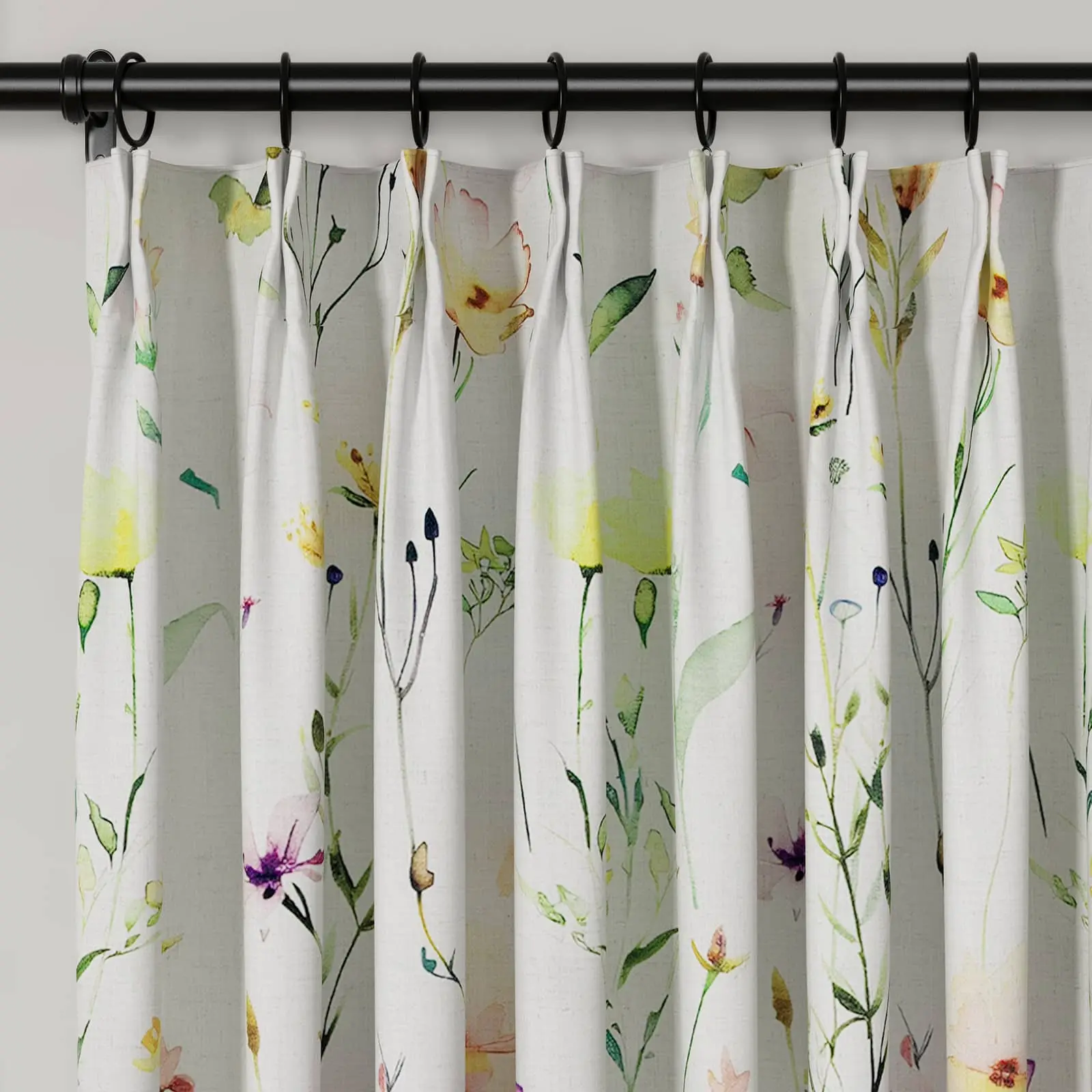 Holly Country Floral Drapery Pleated (102 inches Length Limit) - Image 54