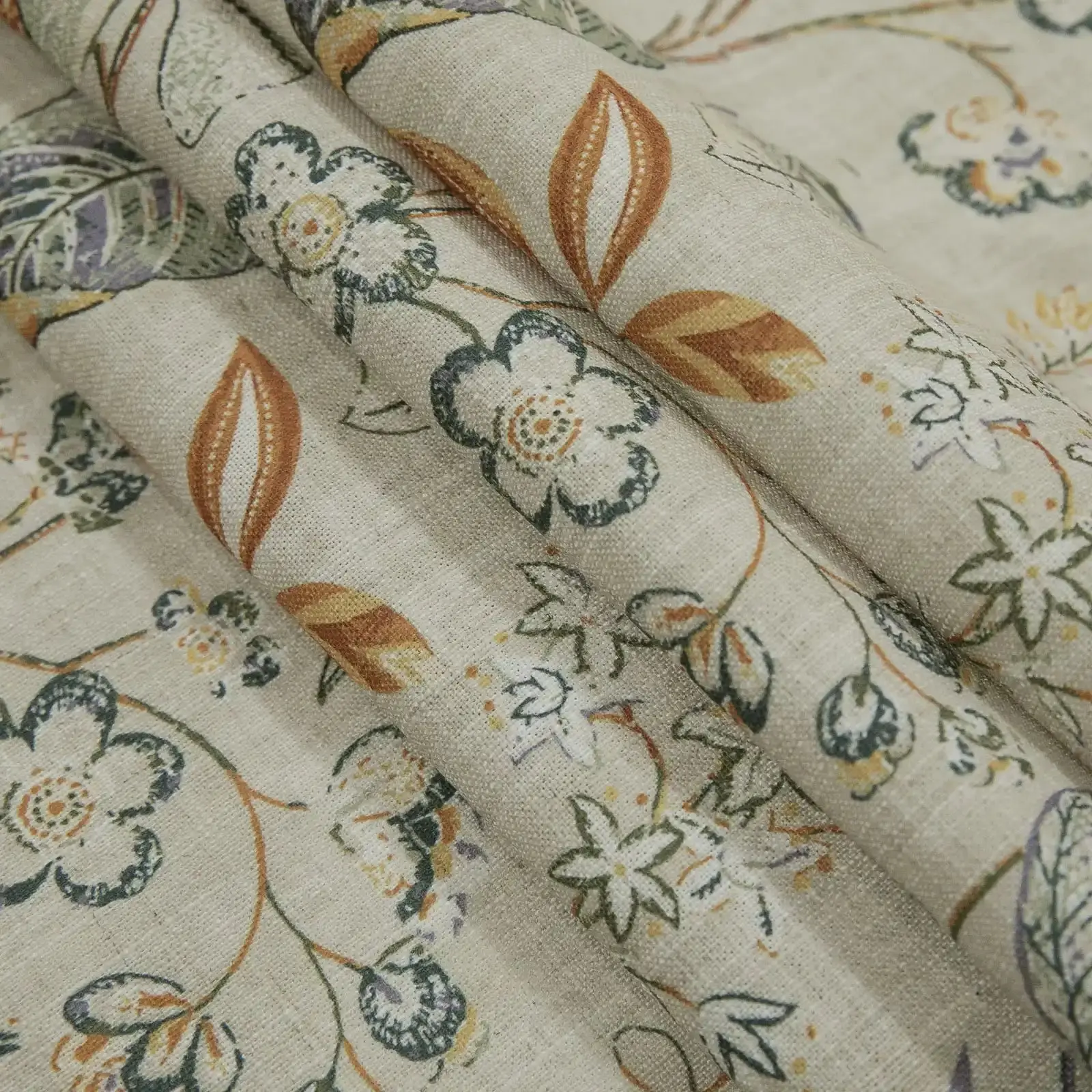 Holly Country Floral Drapery Pleated (102 inches Length Limit) - Image 83