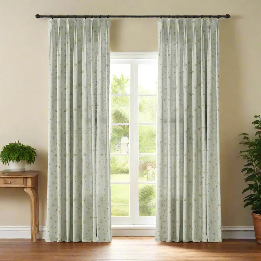 Holly Country Floral Drapery Pleated (102 inches Length Limit) - Image 84