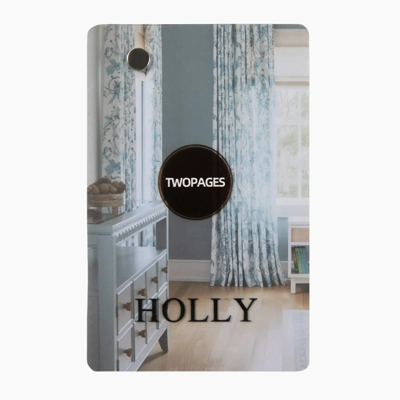 Holly Floral Pattern Polyester Linen Booklet 34 Colors - Image 3
