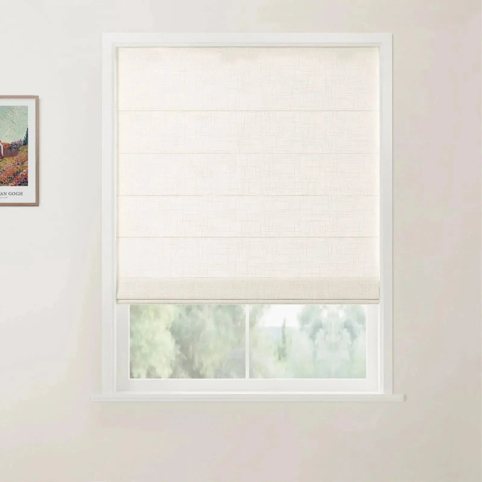 Custom Back Slat Roman Shades Cordless - Image 30