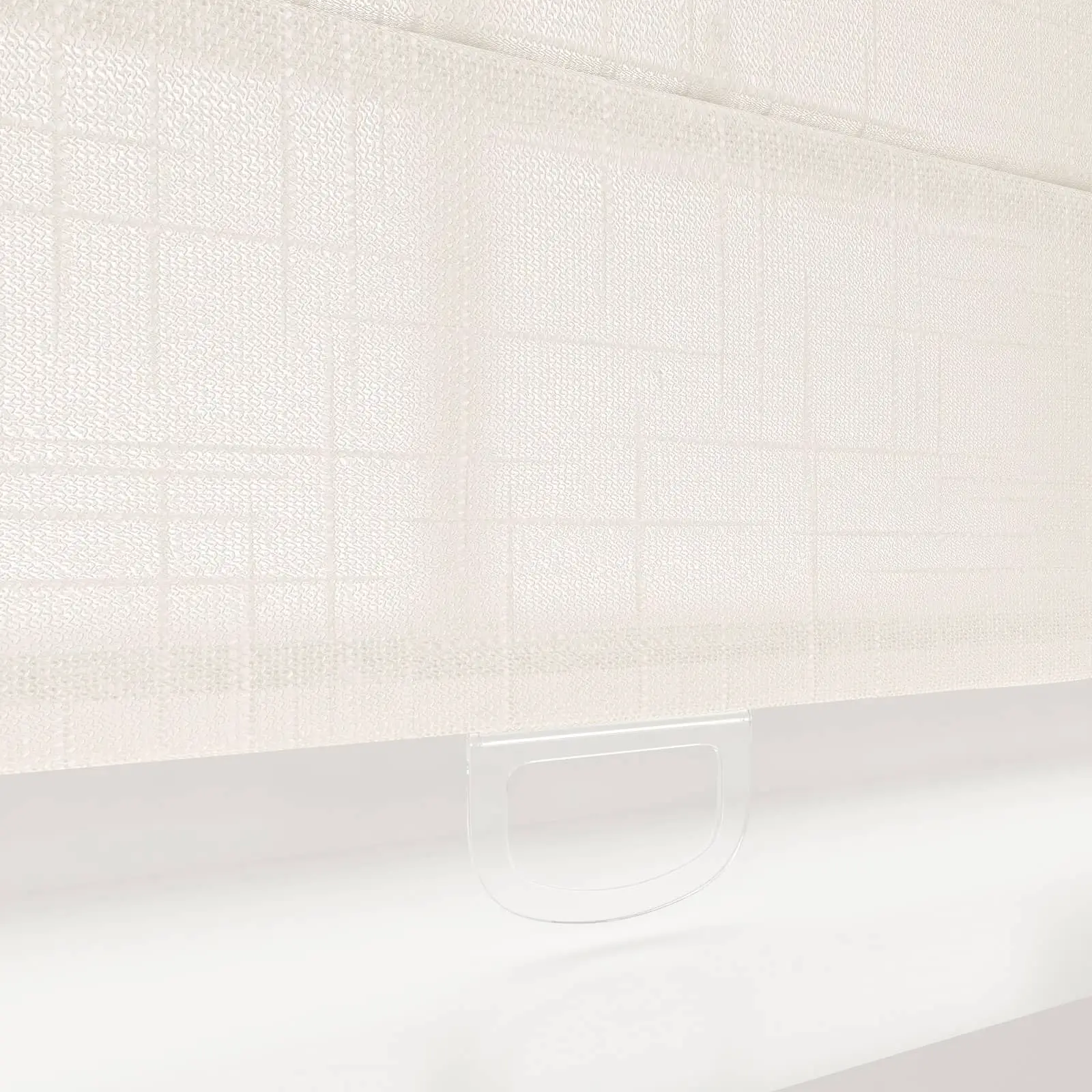 Ian Linen Back Slat Roman Shades Cordless - Image 5