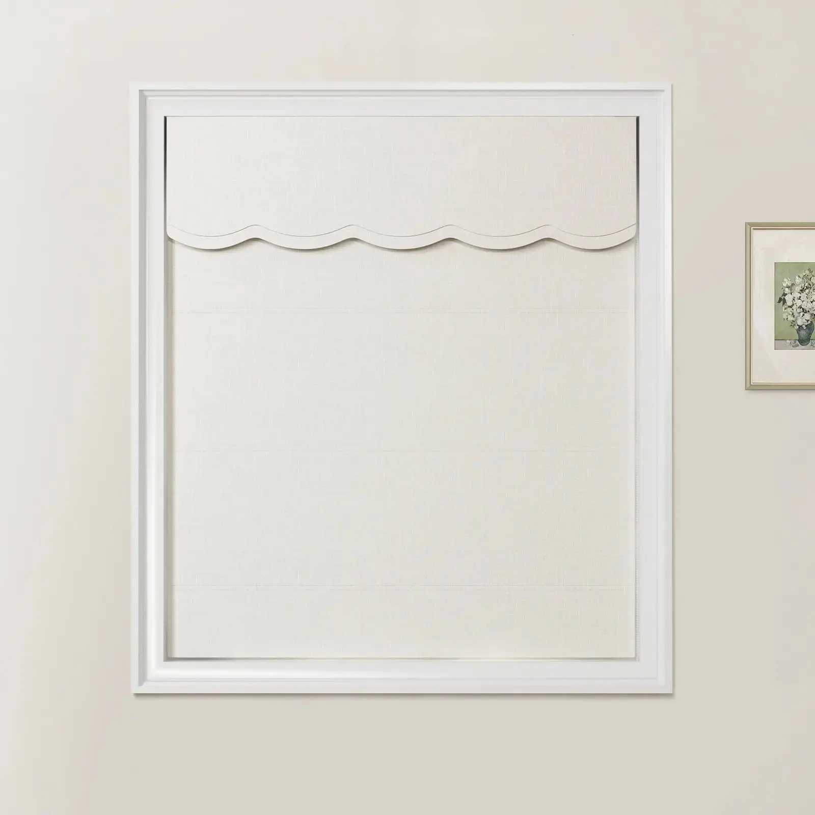 Ian Linen Valanced Day Night Roman Shade Cord Lift - Image 16