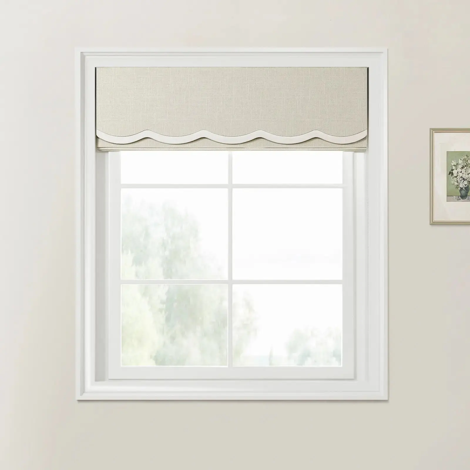 Ian Linen Valanced Day Night Roman Shade Cord Lift - Image 21
