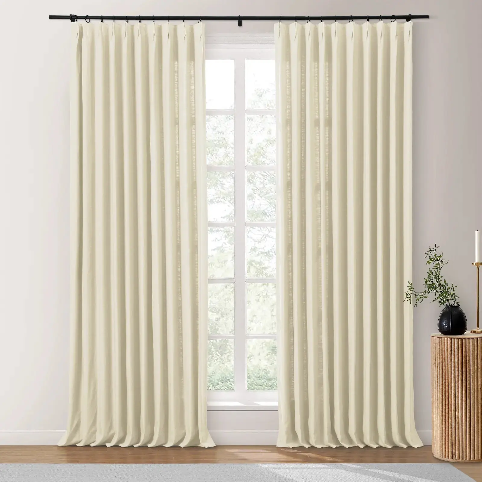 Isabella Cotton Drapery Pinch Pleat with Unlined - Image 19