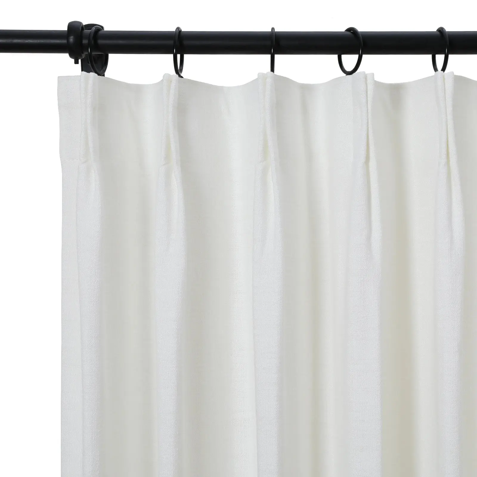 Isabella Cotton Drapery Pinch Pleat with Unlined - Image 3