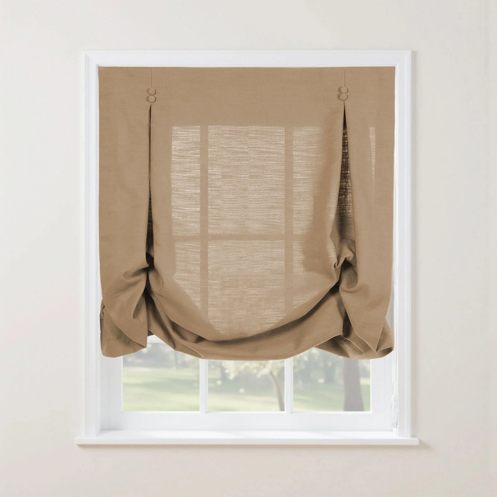 Isabella Cotton Tulip Roman Shade Cord Lift - Image 29