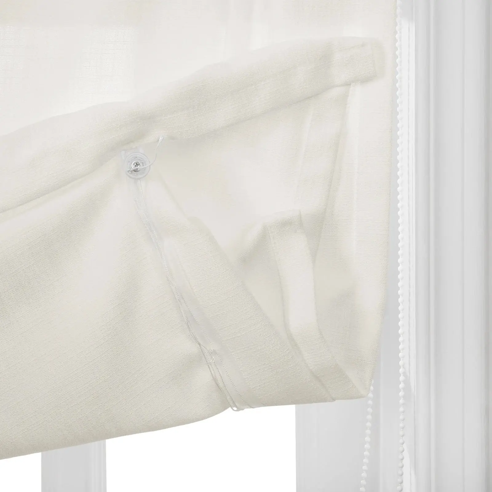 Isabella Cotton Tulip Roman Shade Cord Lift - Image 4