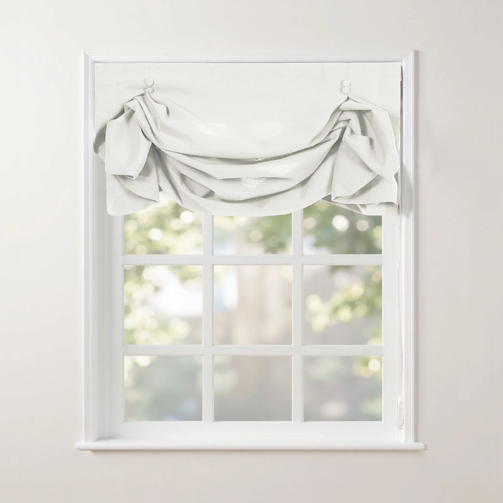 Isabella Cotton Tulip Roman Shade Cord Lift - Image 9