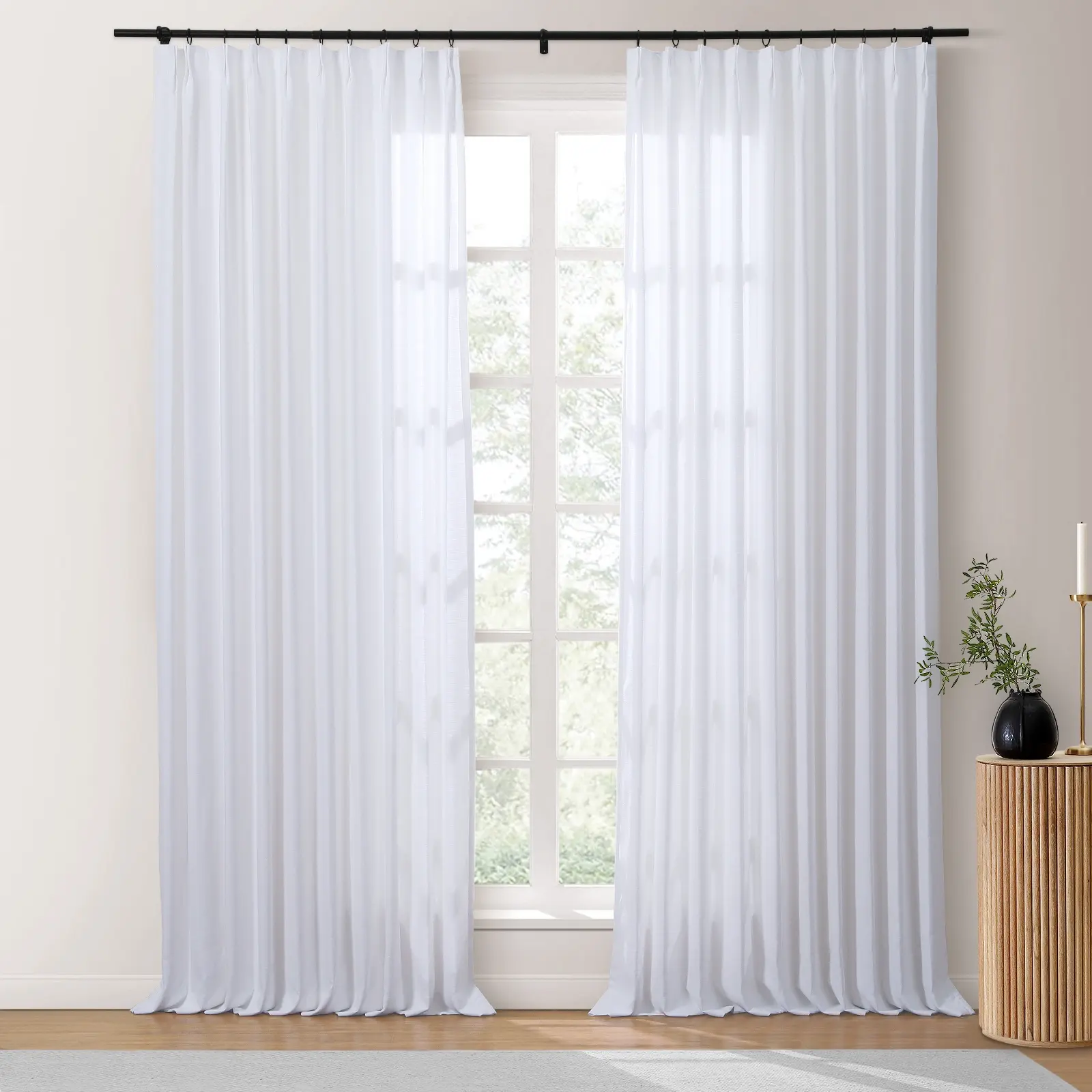 Isabella Heavyweight Cotton Drapery Pleated - Image 35
