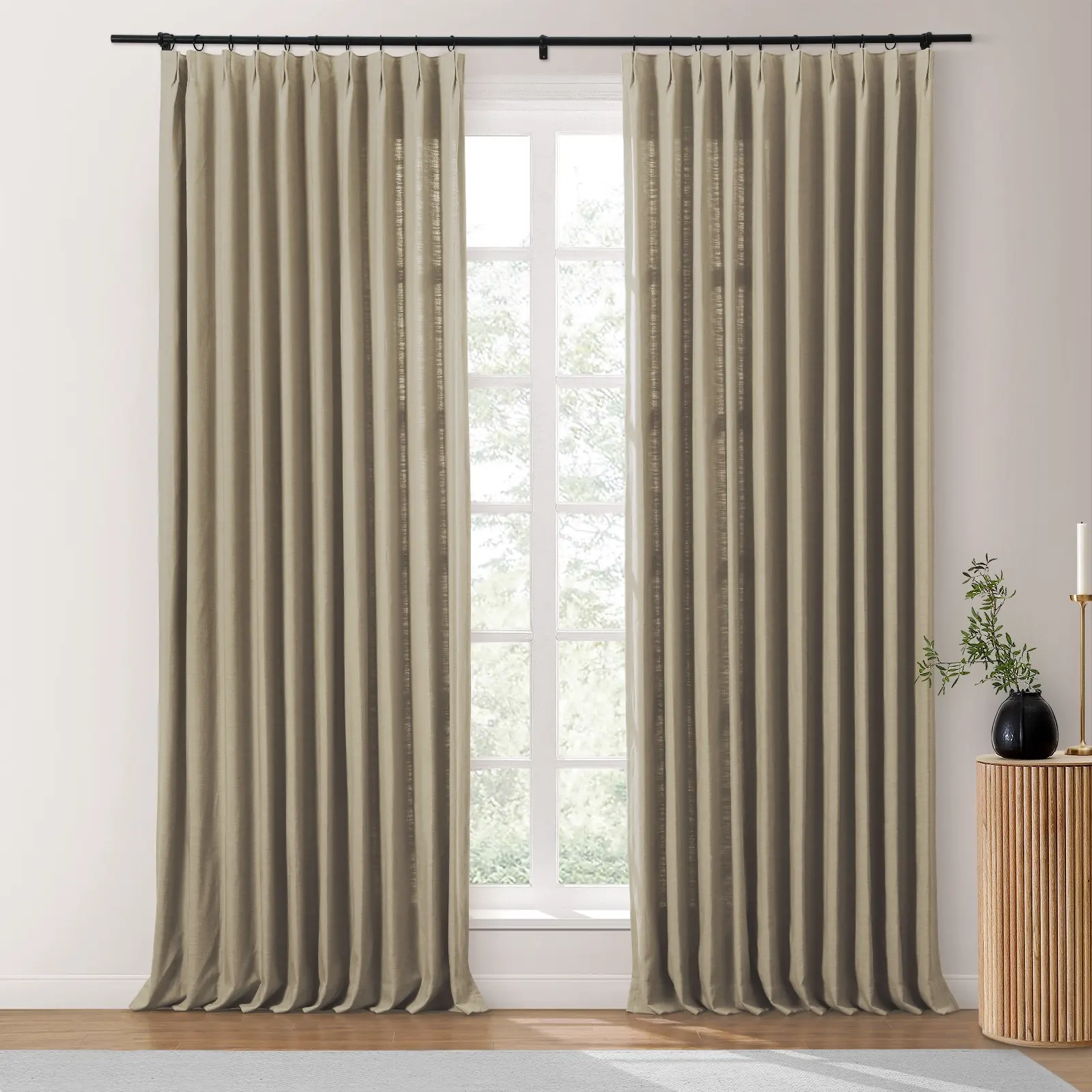Isabella Heavyweight Cotton Drapery Pleated - Image 36