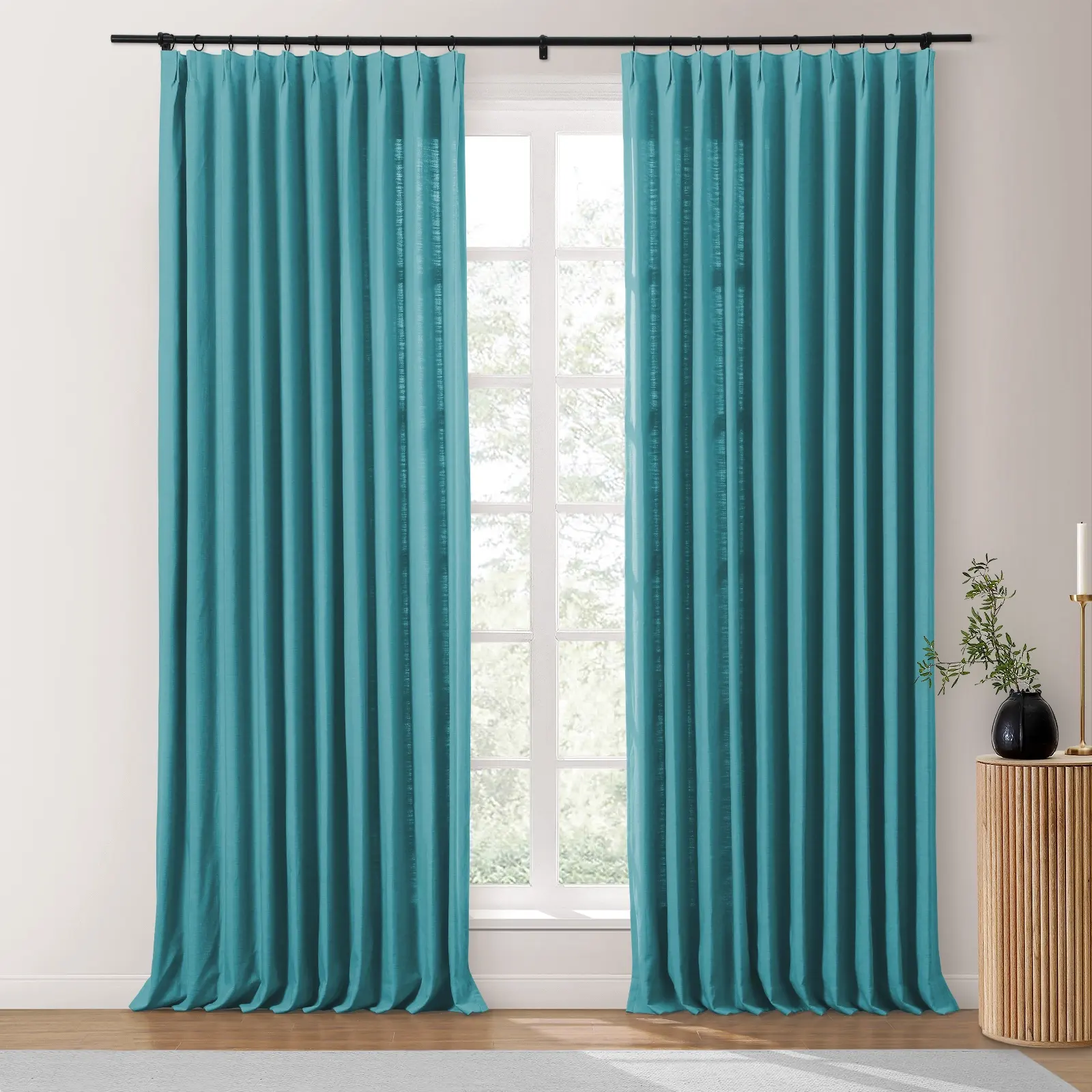Isabella Heavyweight Cotton Drapery Pleated - Image 38