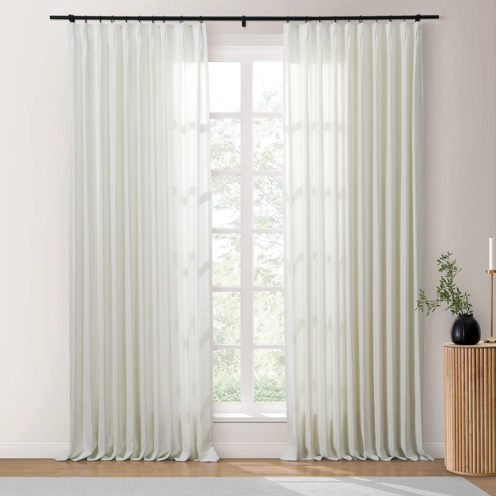 Isabella Heavyweight Cotton Drapery Pleated - Image 40