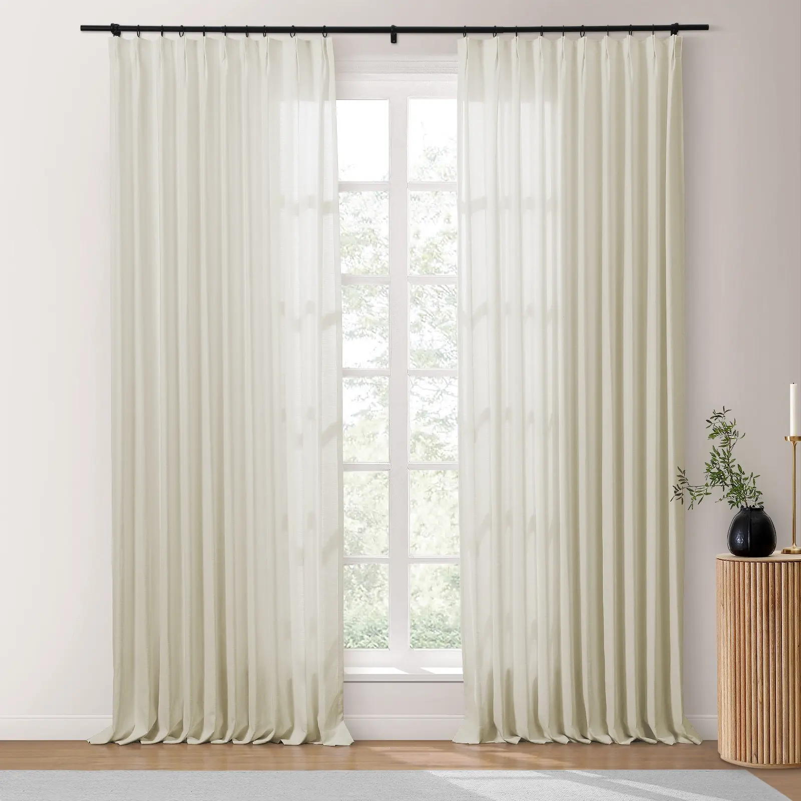 Isabella Heavyweight Cotton Drapery Pleated - Image 41