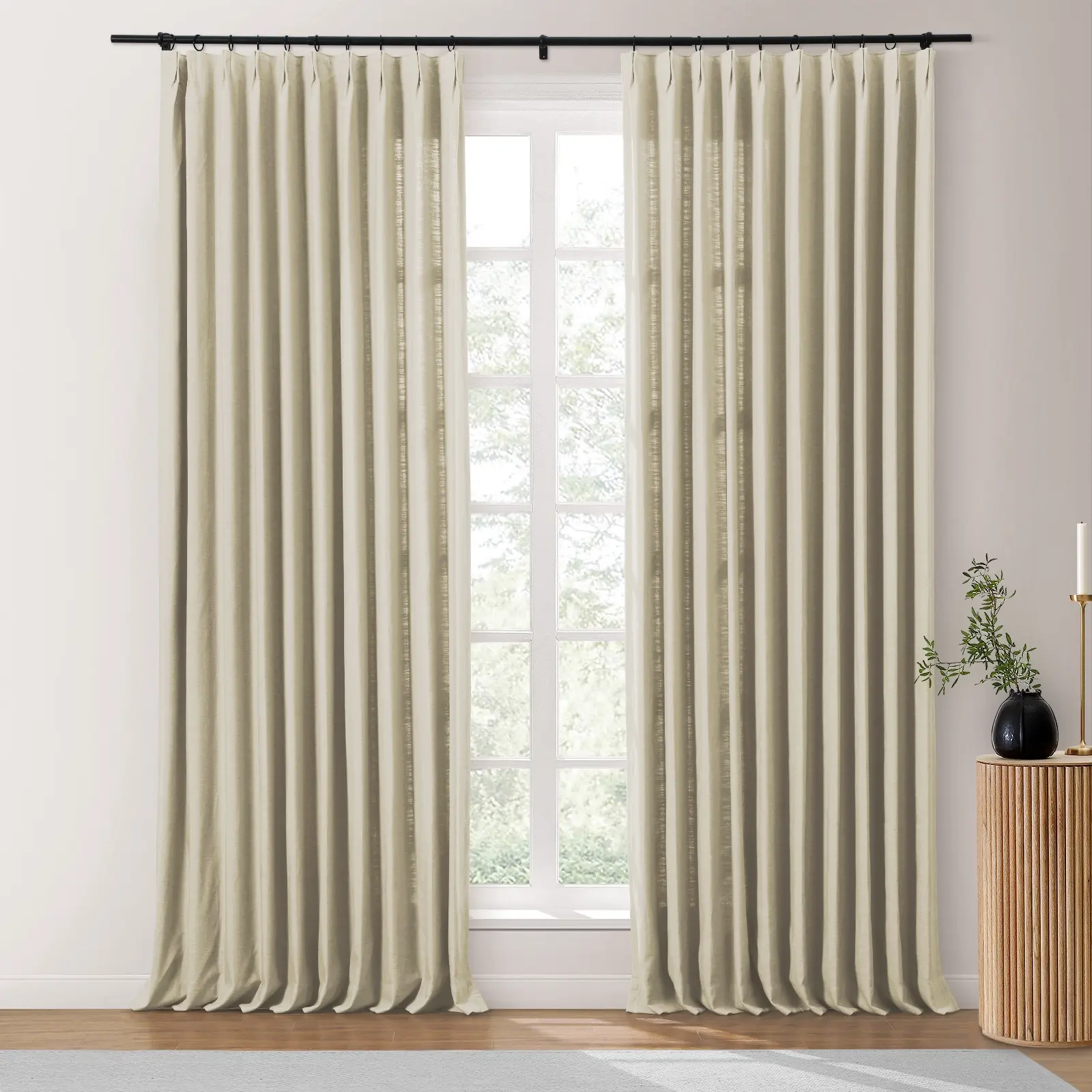Isabella Heavyweight Cotton Drapery Pleated - Image 46