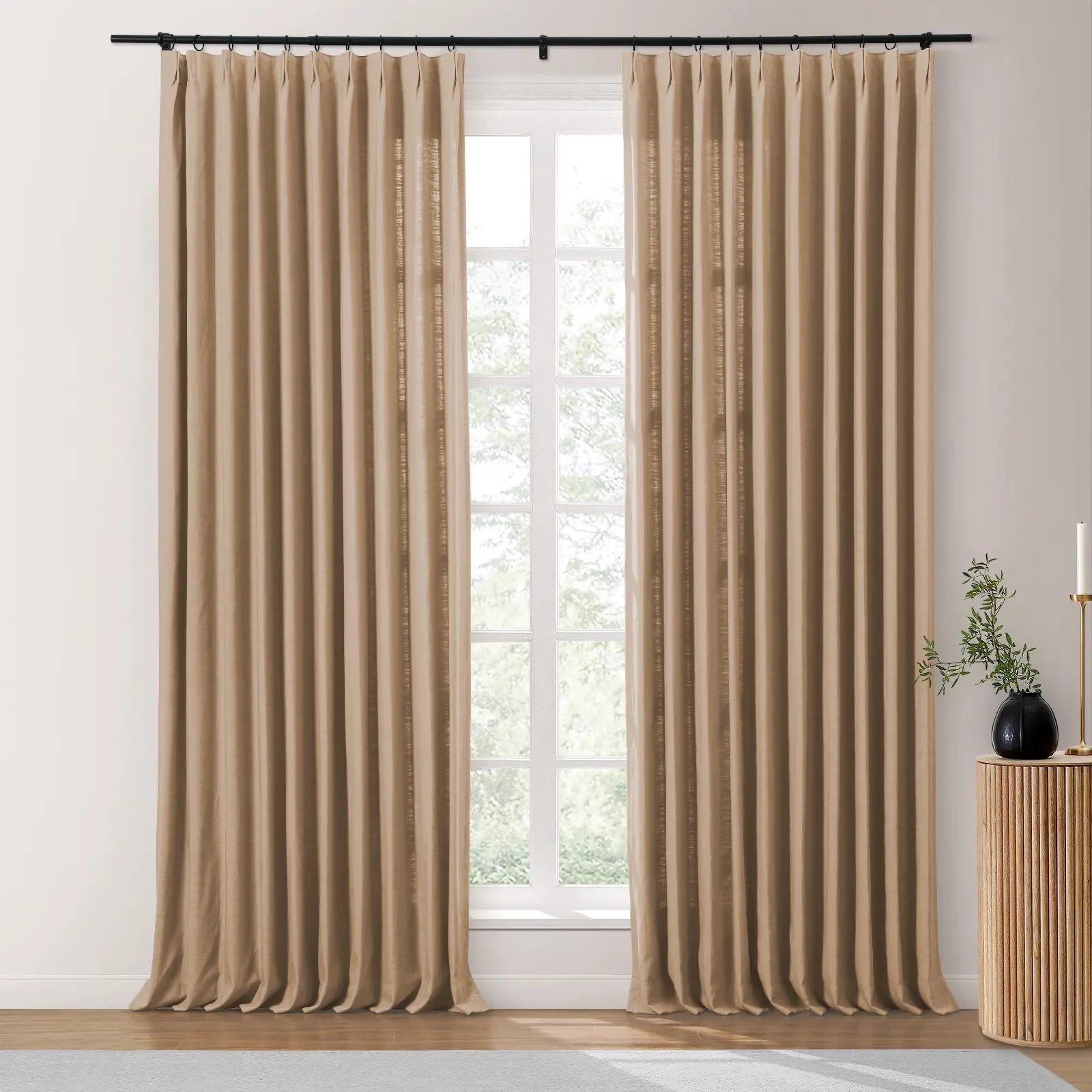 Isabella Heavyweight Cotton Drapery Pleated - Image 47