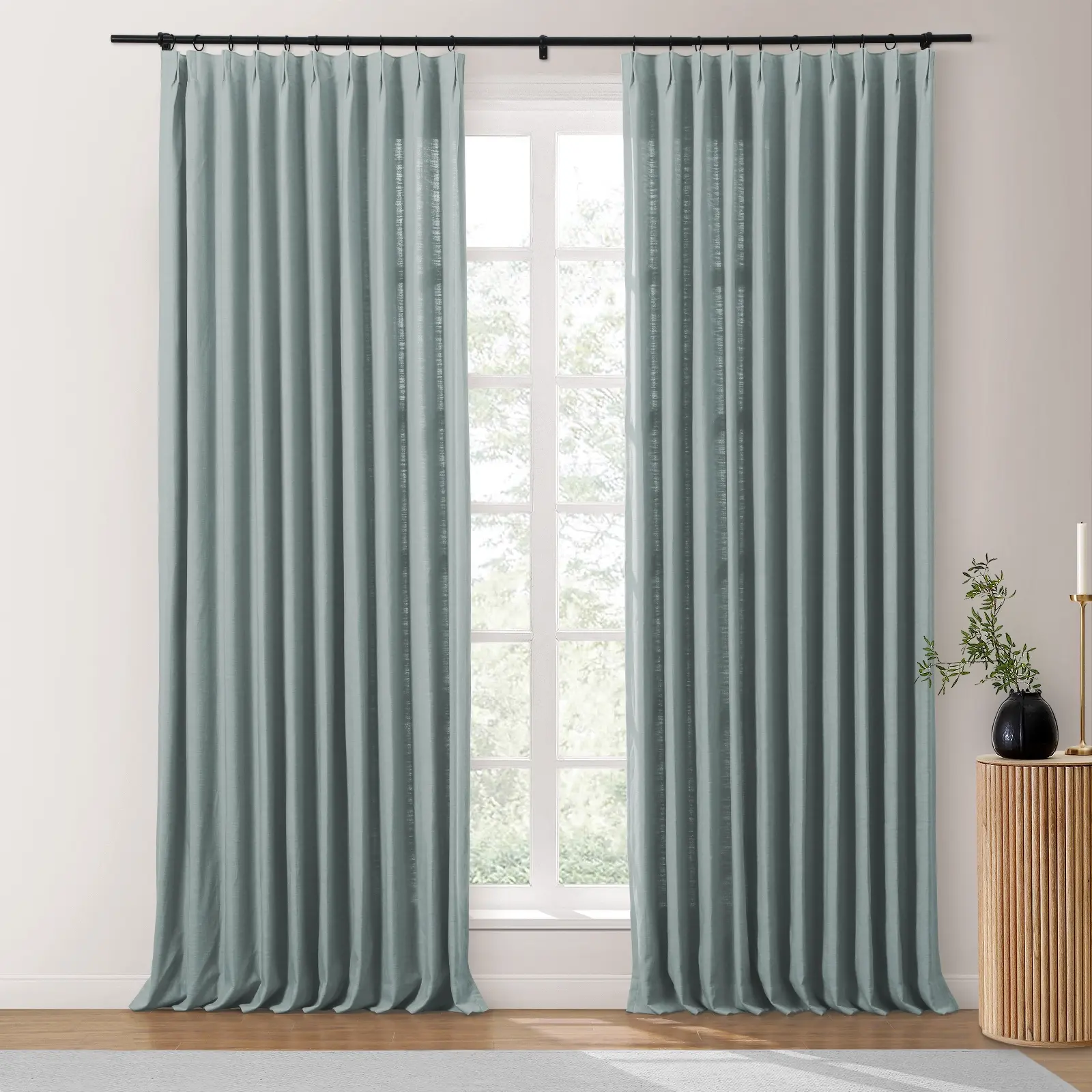 Isabella Heavyweight Cotton Drapery Pleated - Image 48